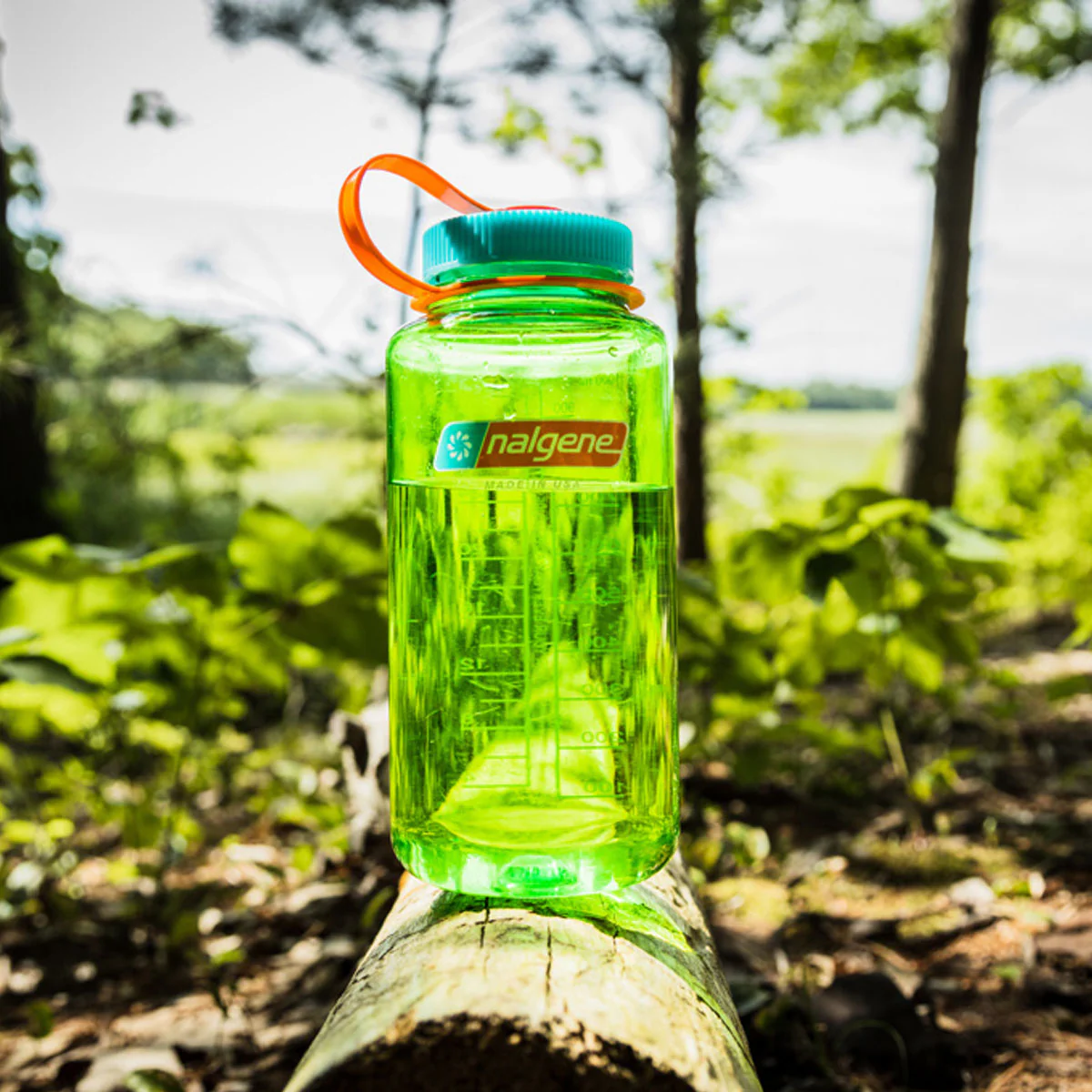 Nalgene Wide Mouth 1L Tritan Sustain Water Bottle - Pear - Image 2