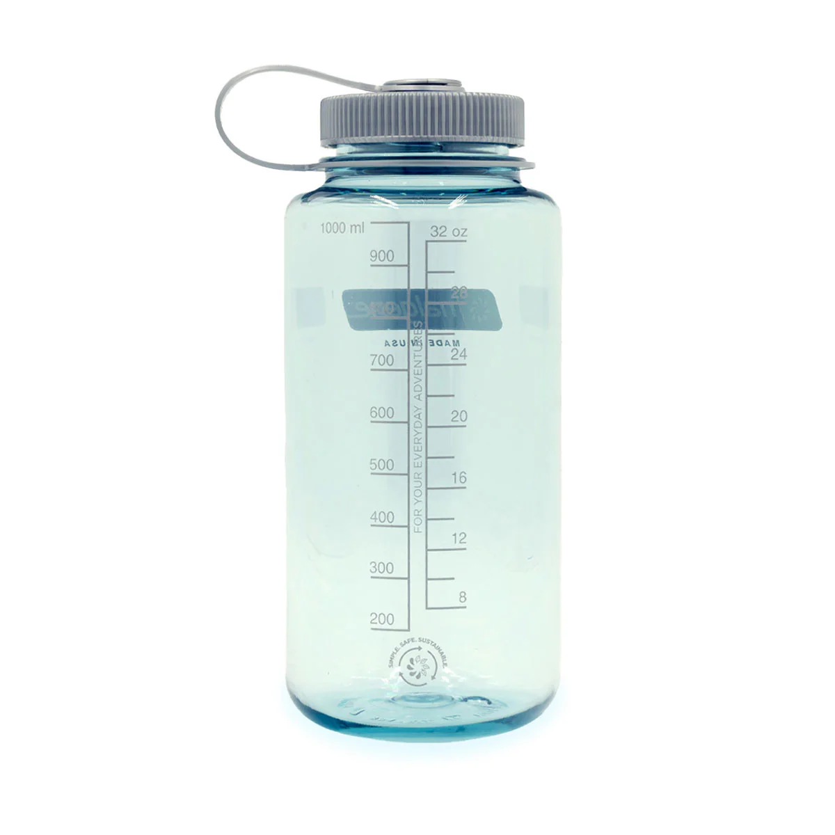 Nalgene Wide Mouth 1L Tritan Sustain Water Bottle - Sea Foam - Image 2