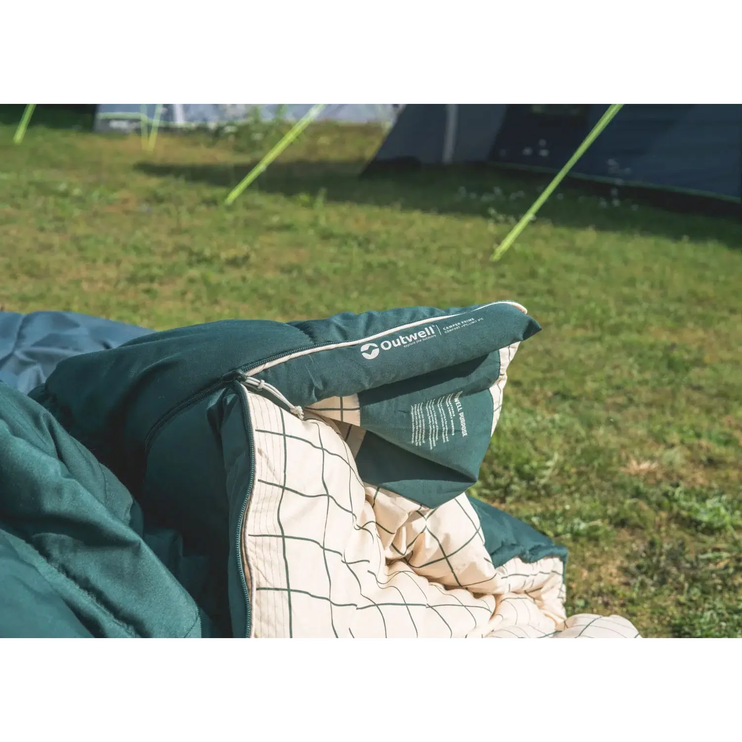 Outwell Camper Prime Sleeping Bag - Green - Image 8