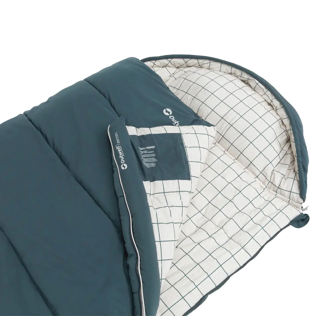 Outwell Camper Supreme Sleeping Bag - Blue - Image 3