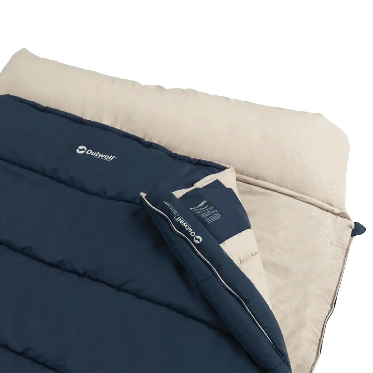 Outwell Contour Lux Double Sleeping Bag - Deep Blue - Image 3