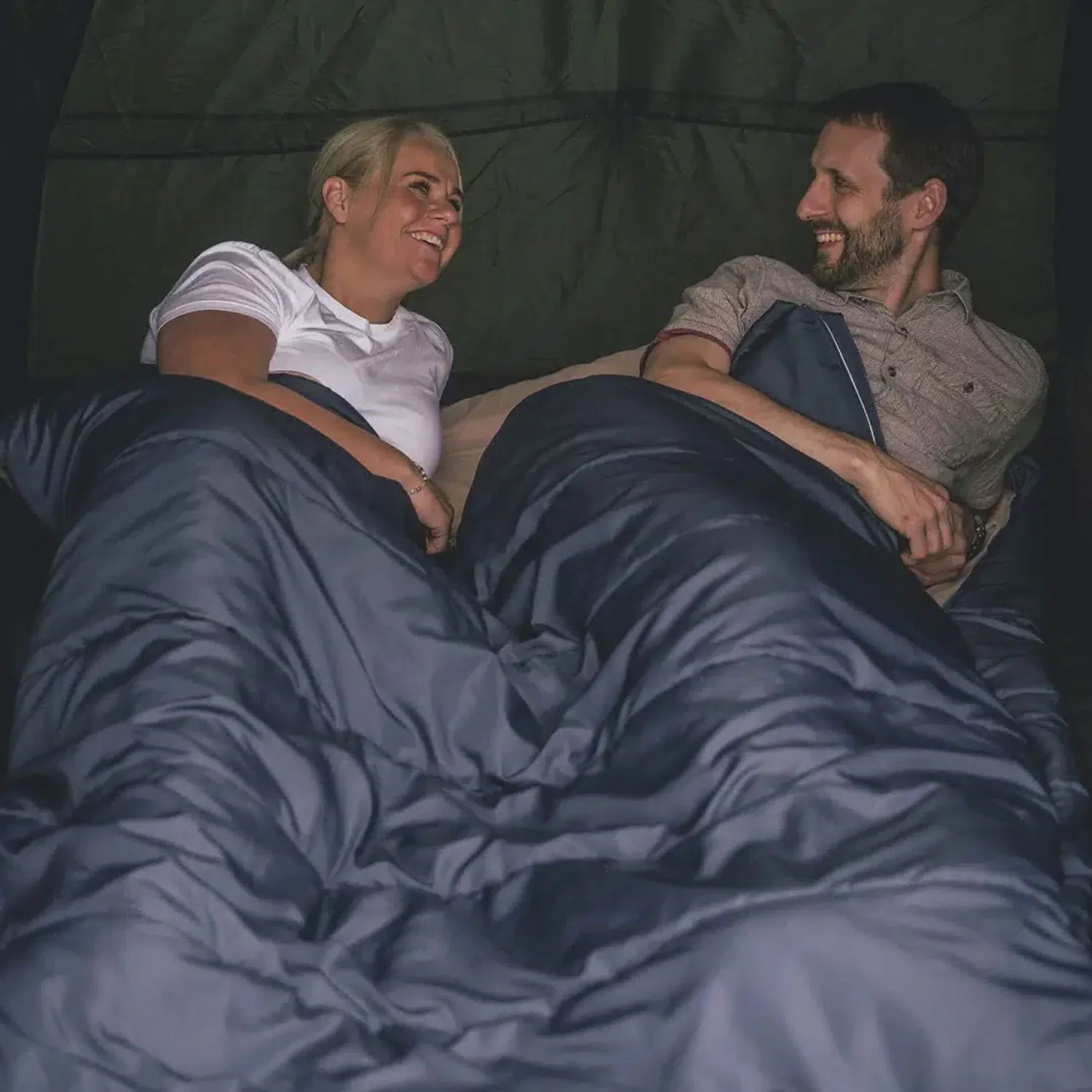 Outwell Contour Lux Double Sleeping Bag - Deep Blue - Image 8