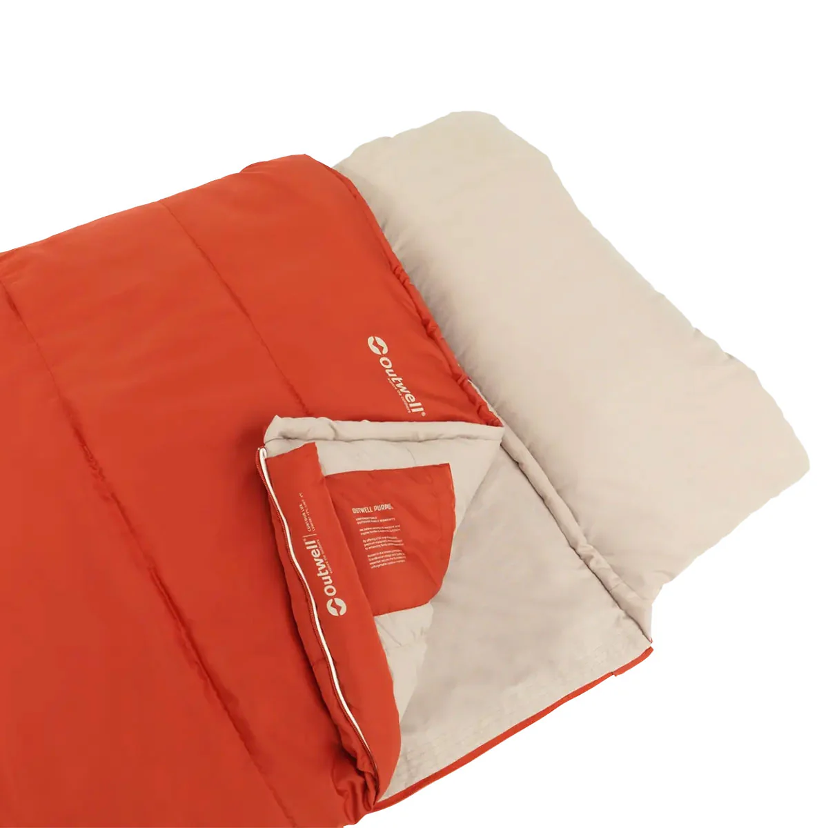 Outwell Contour Lux Sleeping Bag - Red - Image 3