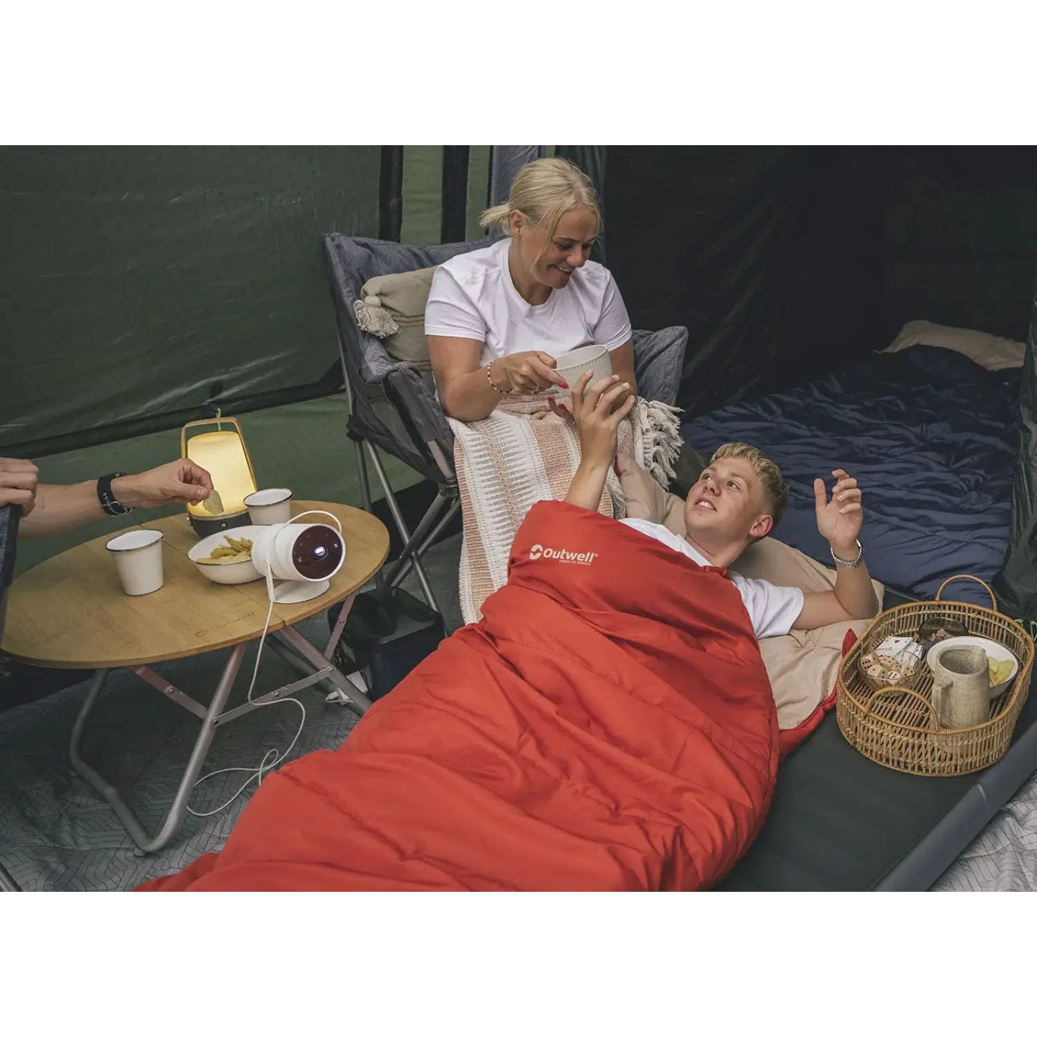 Outwell Contour Lux Sleeping Bag - Red - Image 7