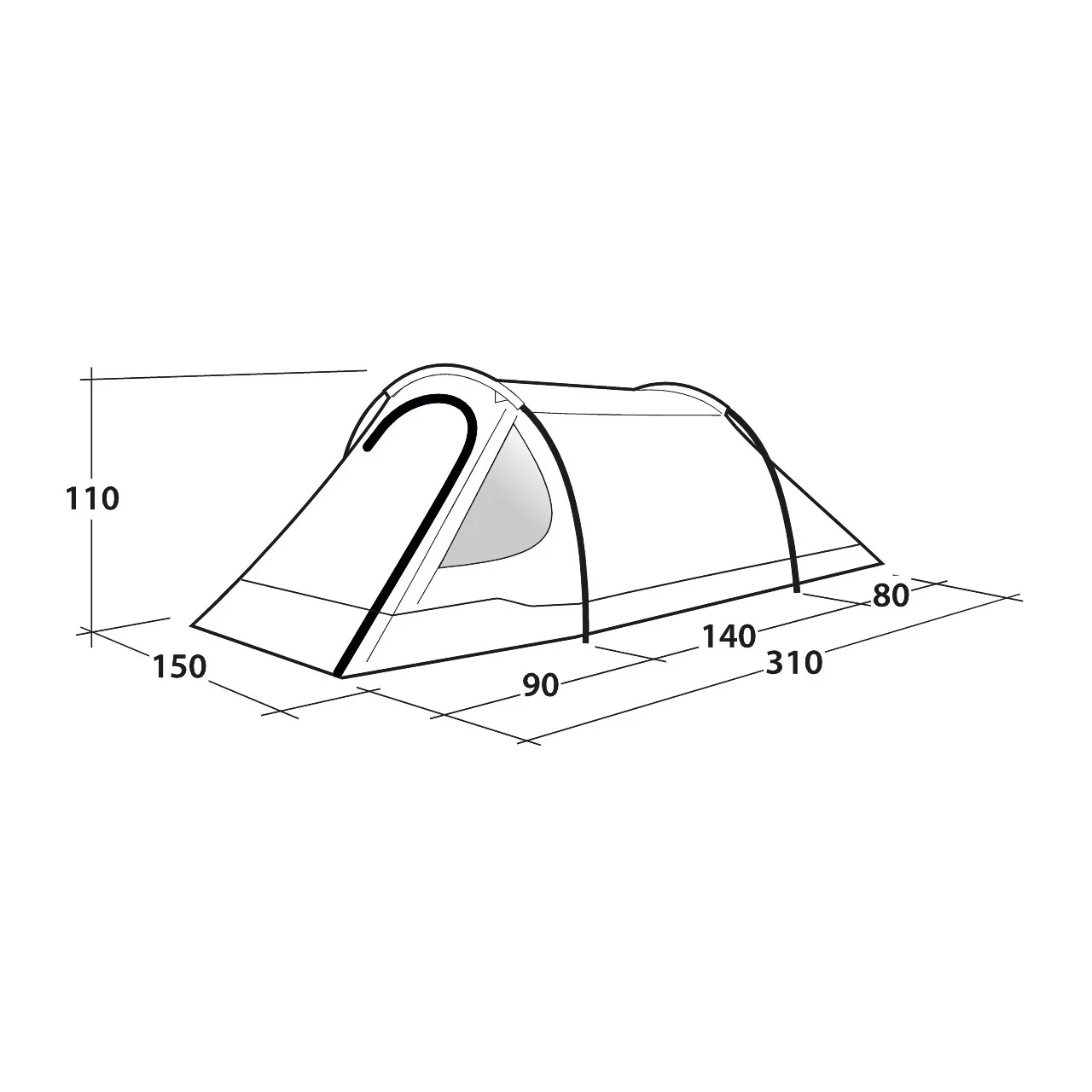 Outwell Earth 2 2-Person Tent - Image 2