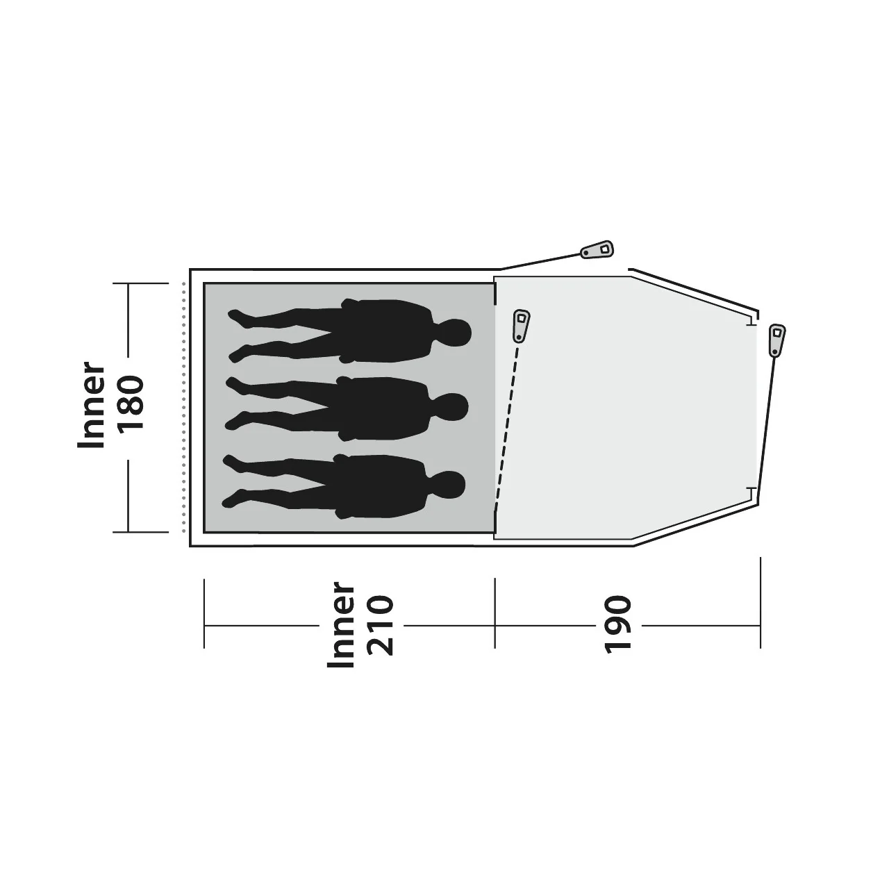Outwell Earth 3 3-Person Tent - Image 4