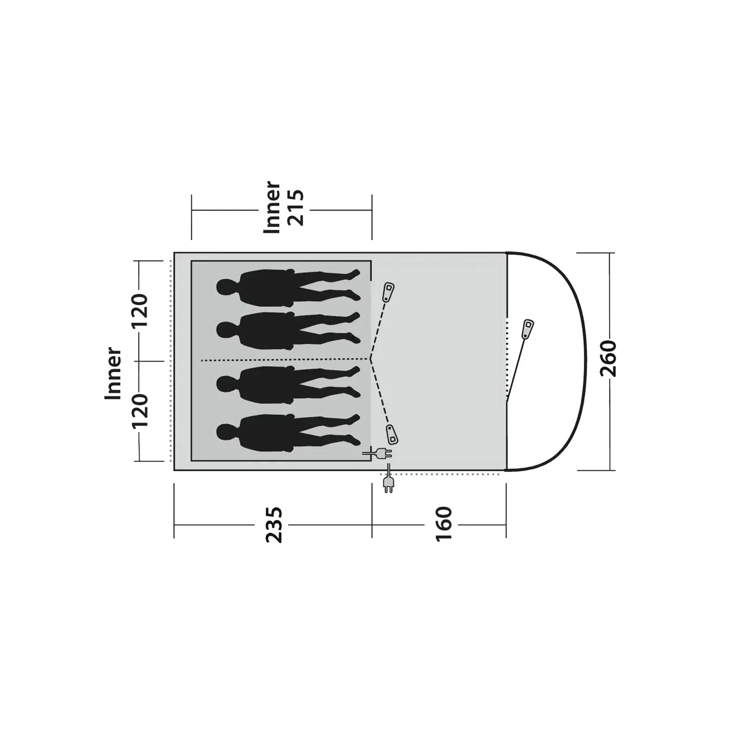 Outwell Sky 4 Tent, 4-Person - Image 10