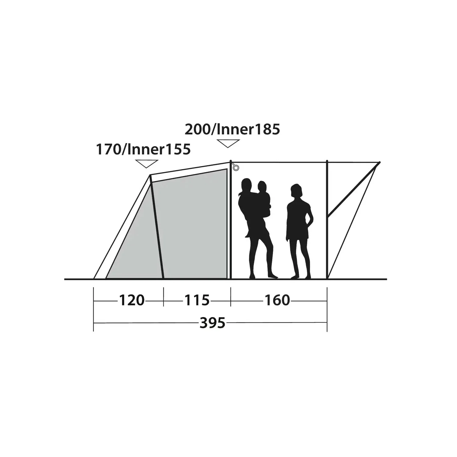 Outwell Sky 4 Tent, 4-Person - Image 11