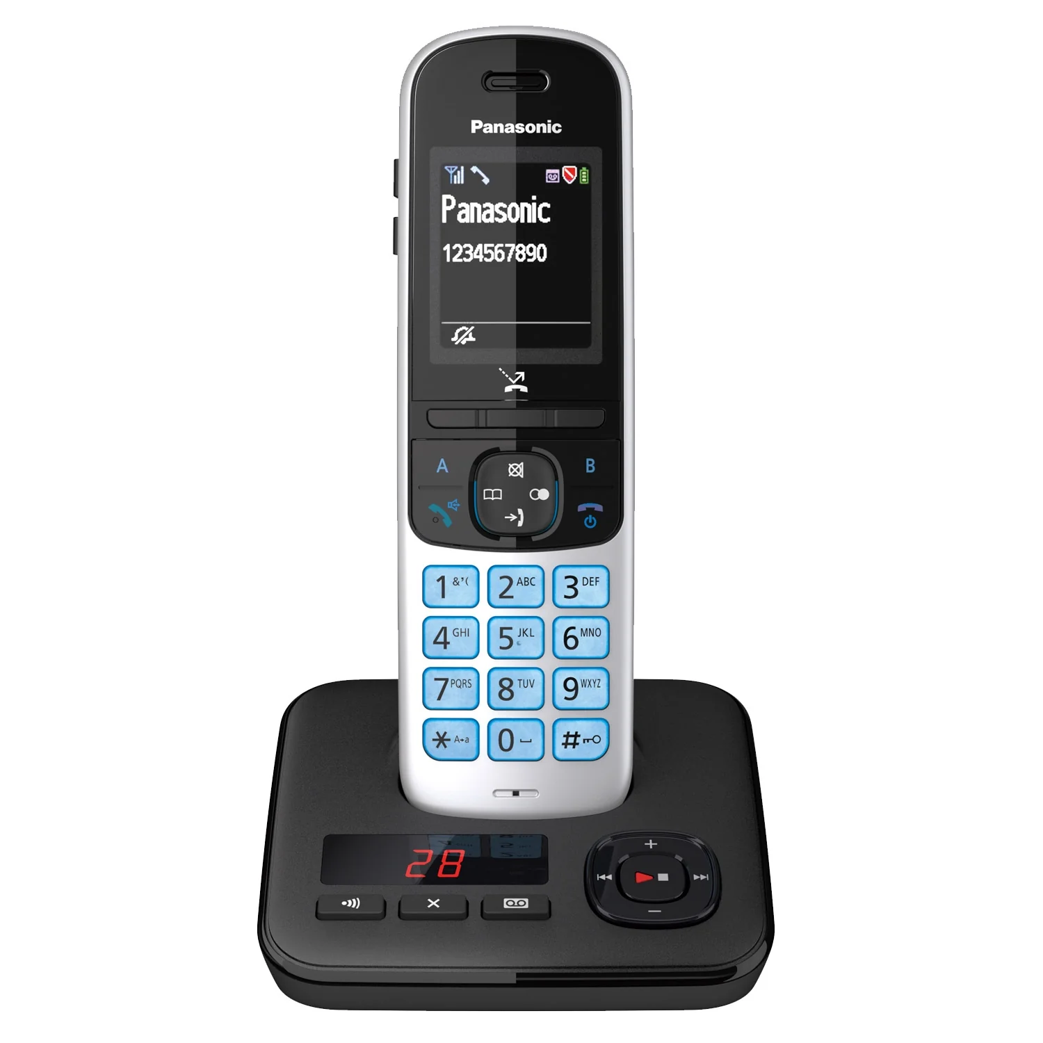 Panasonic KX-TGH720ES Digital Cordless Telephone with Automated Call Block and Answering Machine - Image 3