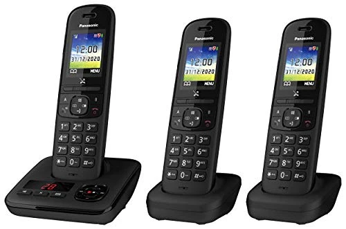 Panasonic KX-TGH723EB Digital Cordless Telephone with Automated Call Block, Enhanced Volume and Answering Machine - Image 2