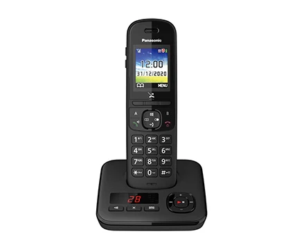 Panasonic KX-TGH726EB Cordless Telephone, Six Handsets with Automated Call Block and Answering Machine - Image 2