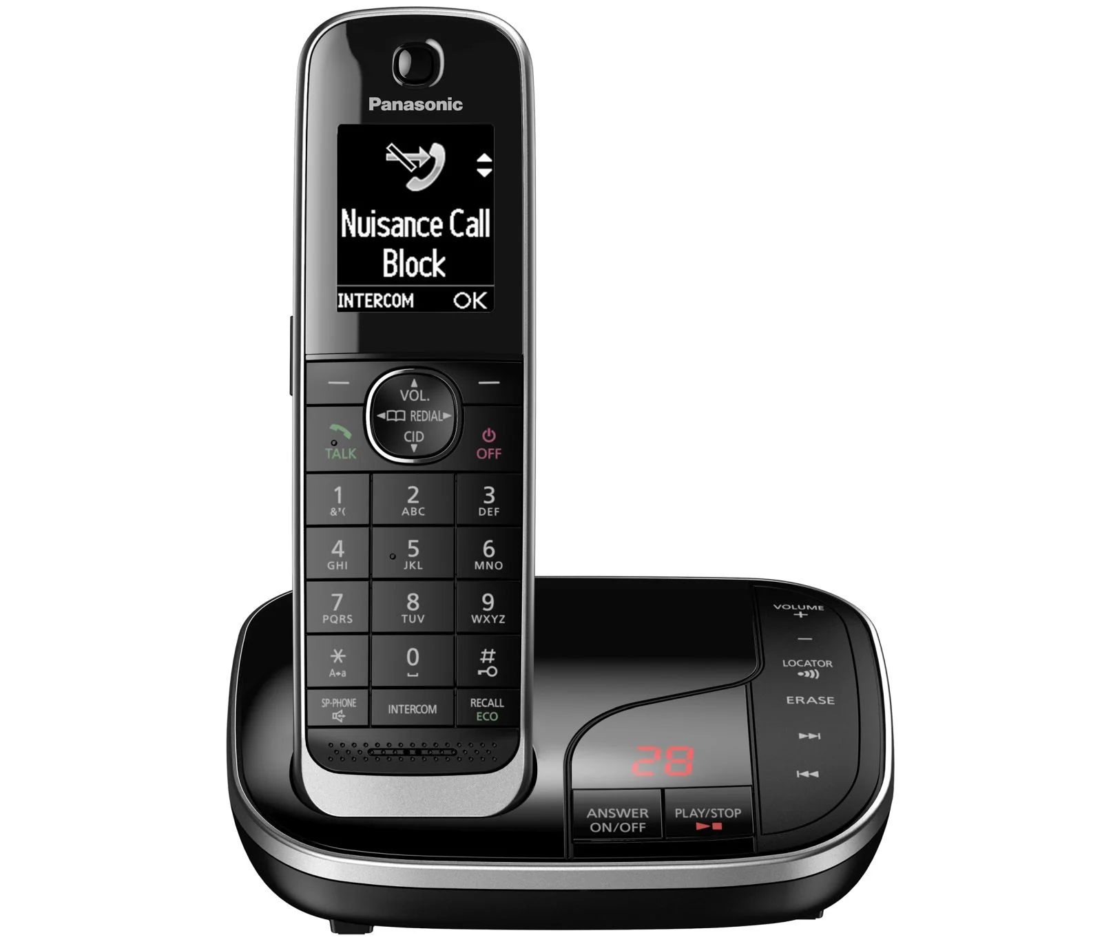 Panasonic KX-TGJ320EB Cordless Phone, Single Handset with Nuisance Call Blocker - Image 3