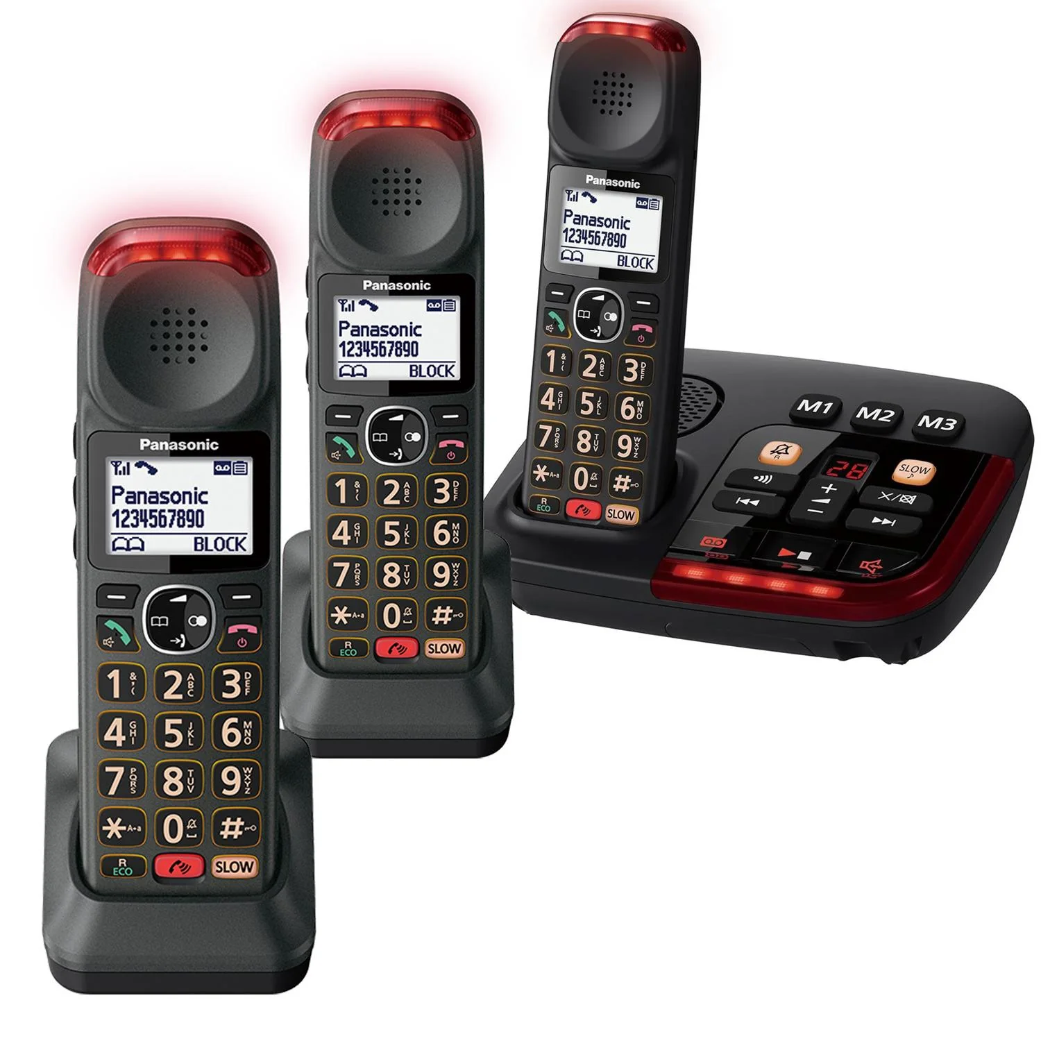 Panasonic KX-TGM424 Quad Big Button Cordless Phones - Image 2