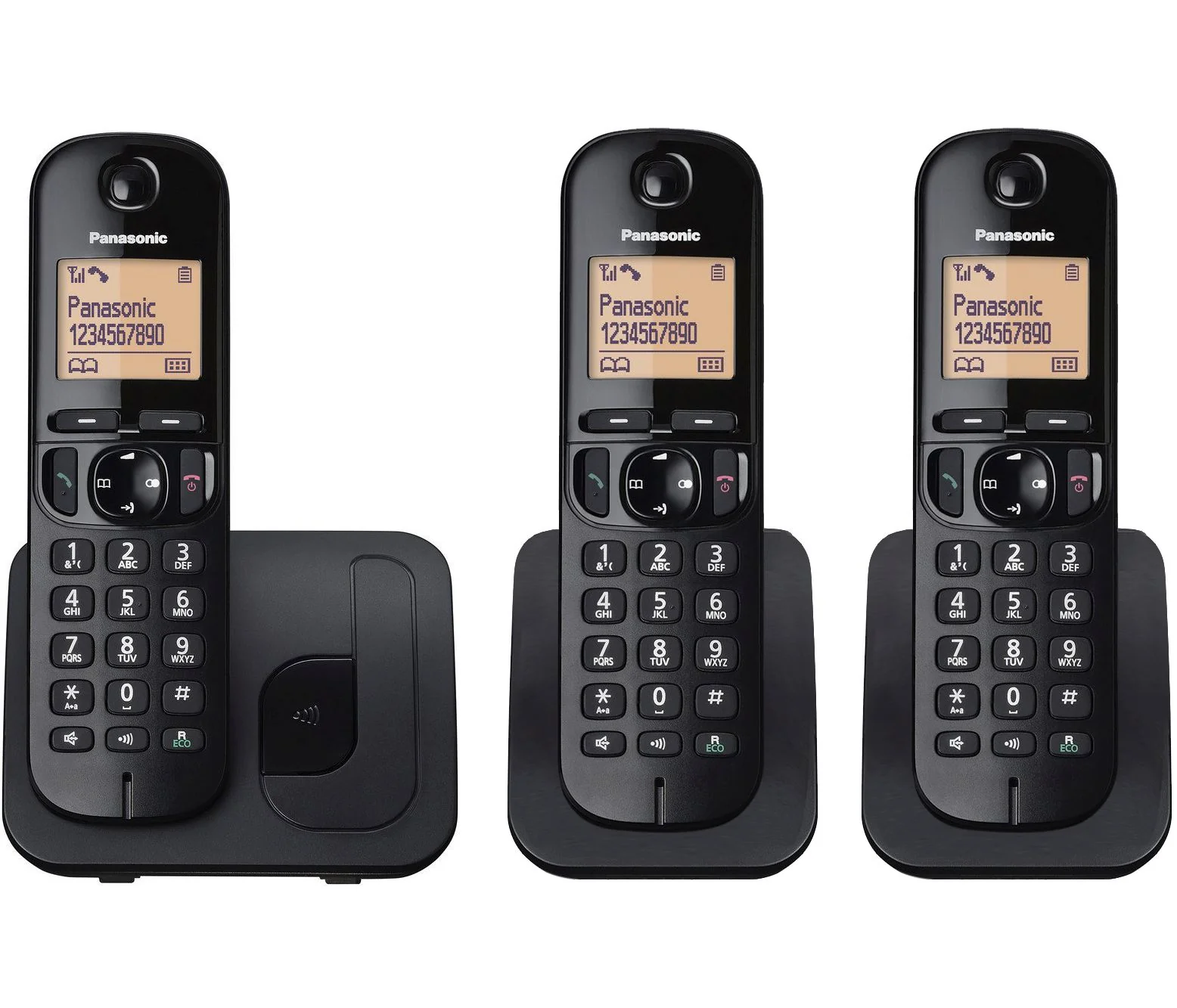 Panasonic KX-TGC 213EB Cordless Phone, Trio Handset