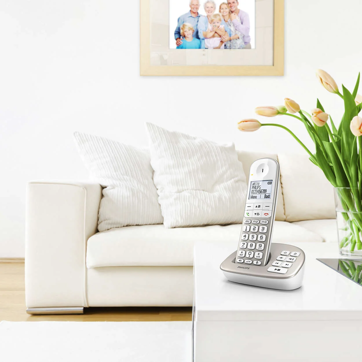 Philips XL495 Cordless Phone, Twin Handset with Answering Machine - Image 6