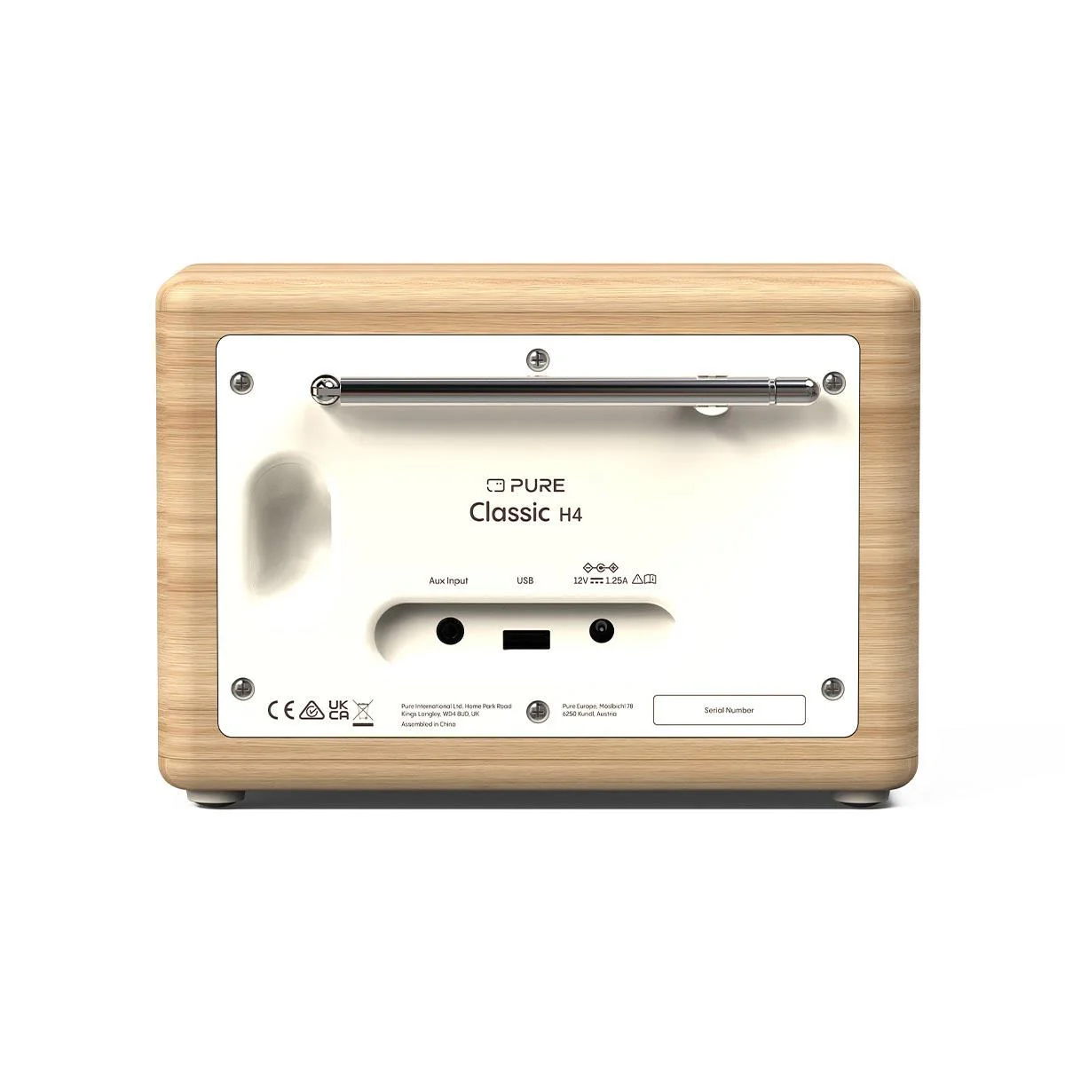 Pure Classic H4 DAB Radio in White/Oak - Image 4