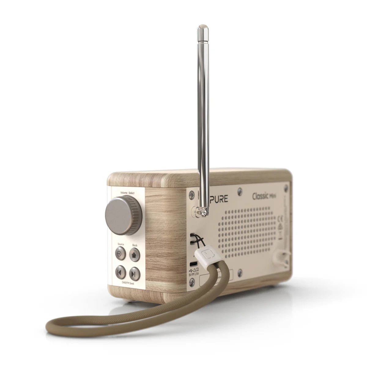 Pure Classic Mini, Cotton White/Oak - Image 4