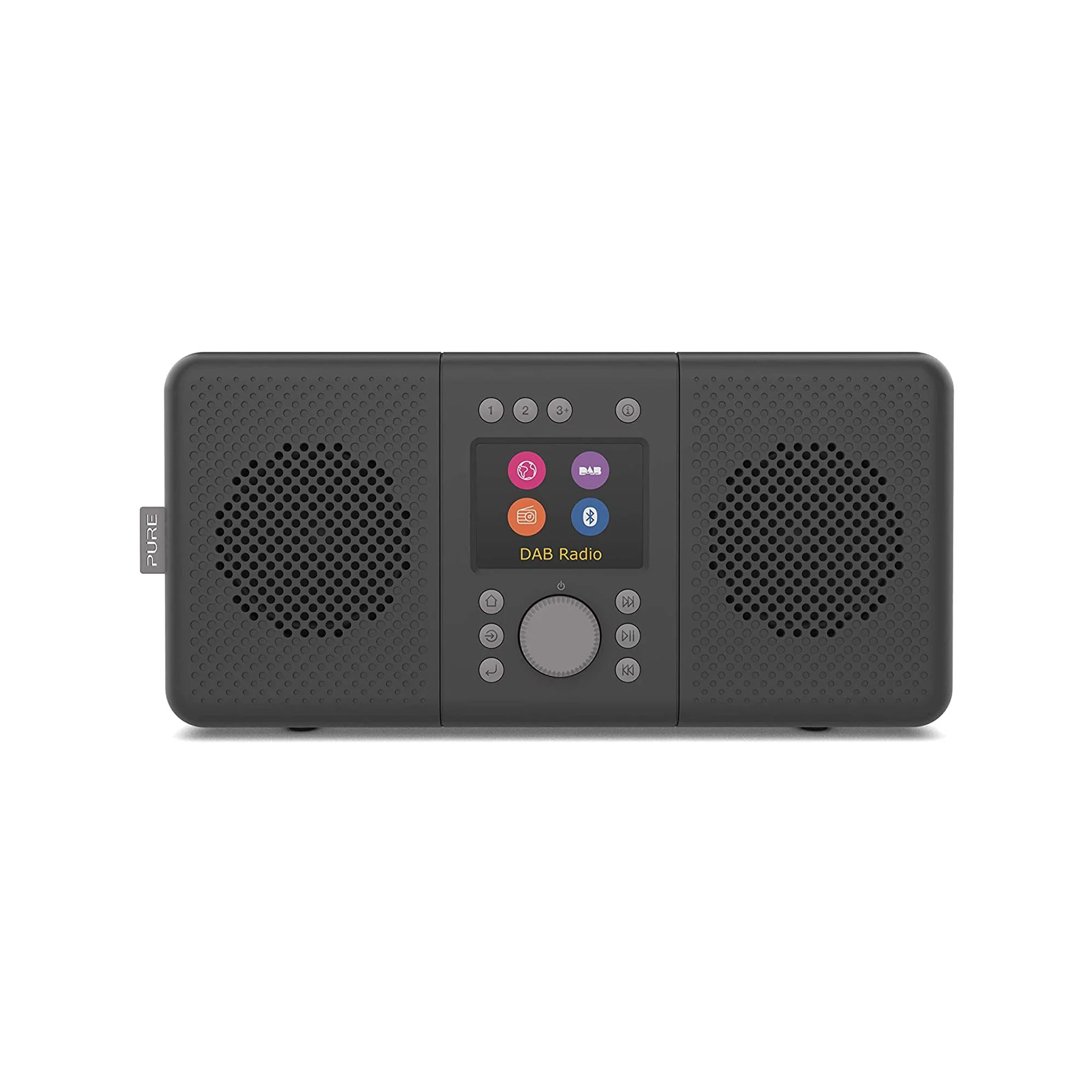 Pure Elan Connect+ Stereo DAB/Internet Radio with Bluetooth in Charcoal