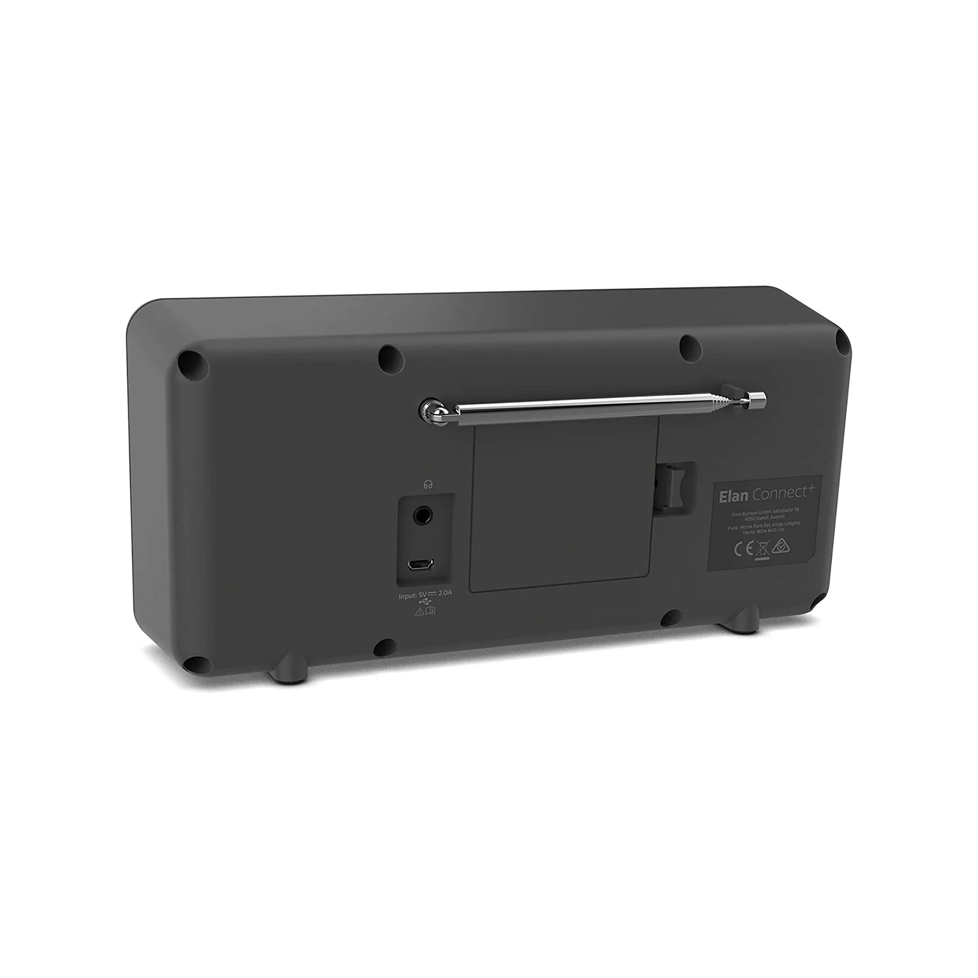 Pure Elan Connect+ Stereo DAB/Internet Radio with Bluetooth in Charcoal - Image 3