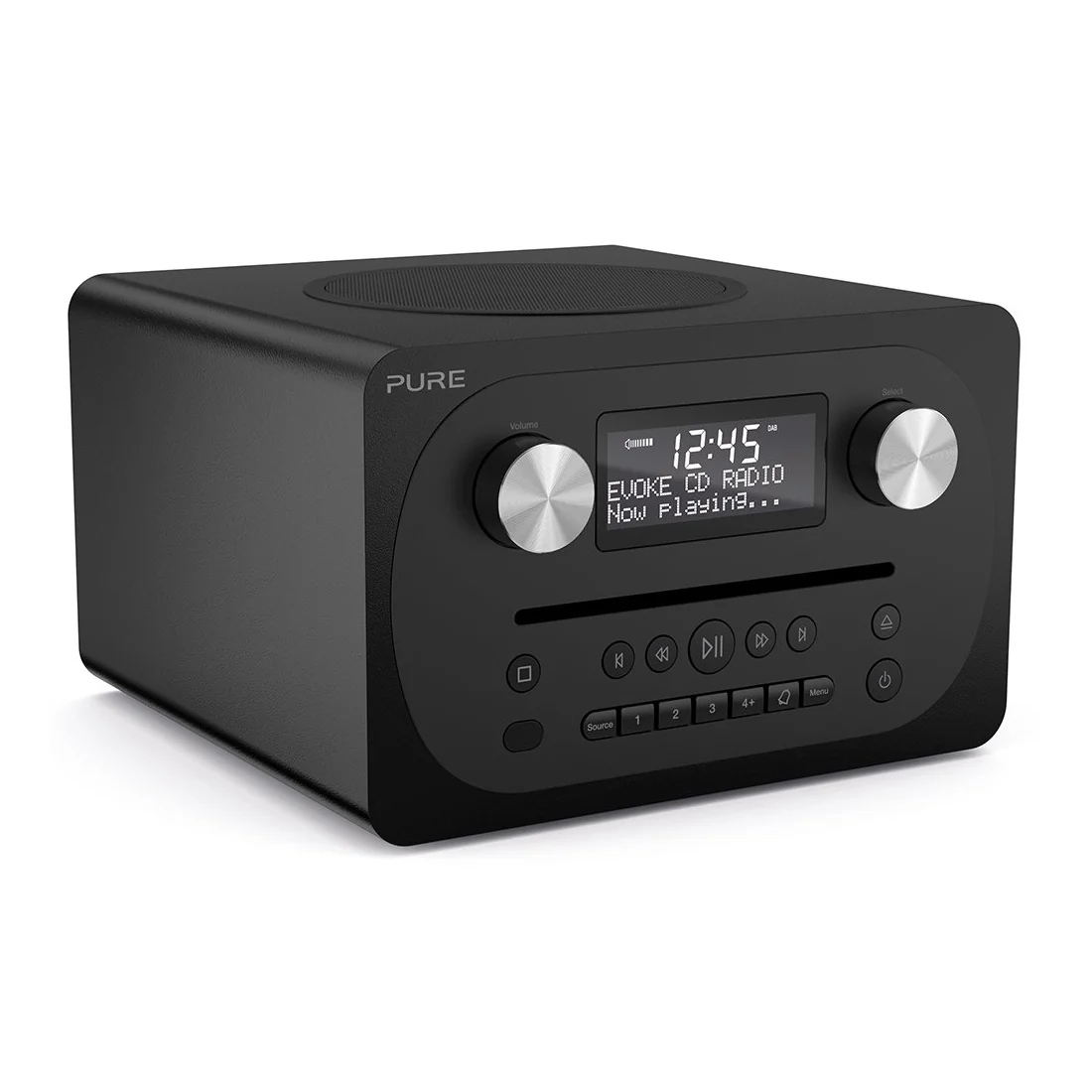 Pure Evoke C-D4 Bluetooth DAB Radio & CD Player in Black - Image 2