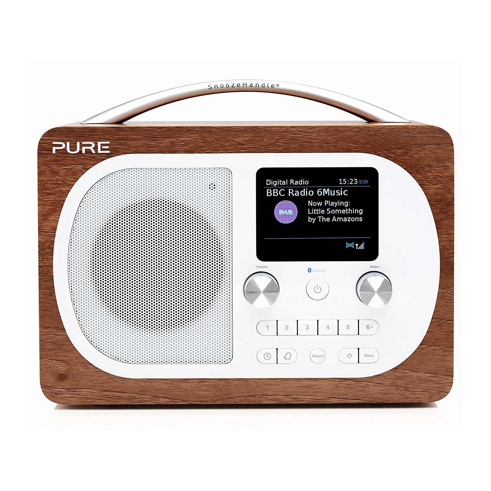 Pure Evoke H4 DAB/DAB+/FM Bluetooth Radio in Walnut