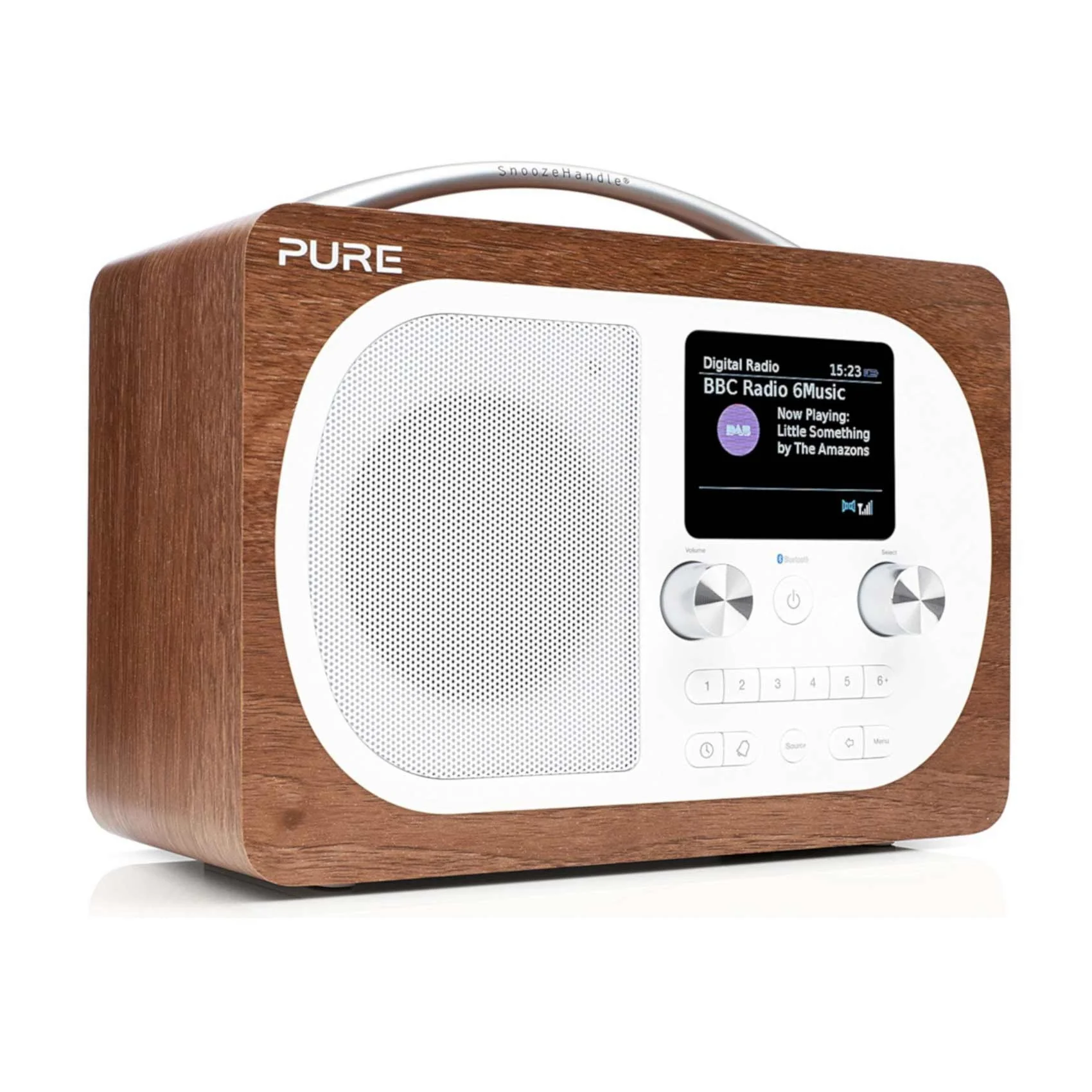 Pure Evoke H4 DAB/DAB+/FM Bluetooth Radio in Walnut - Image 2