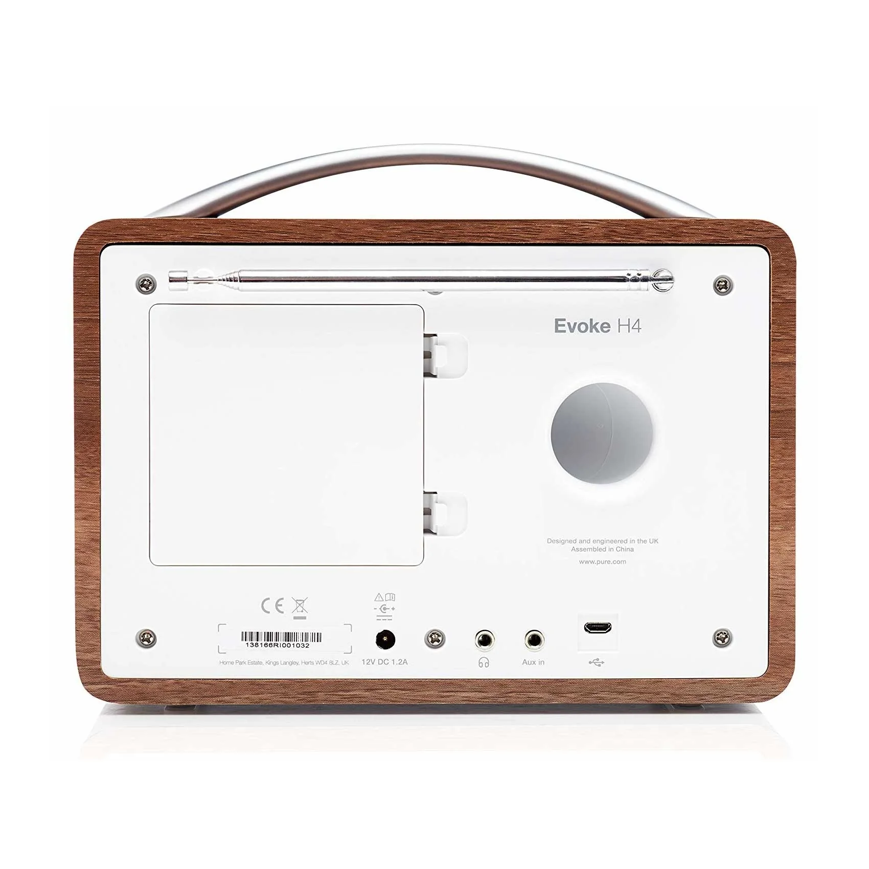 Pure Evoke H4 DAB/DAB+/FM Bluetooth Radio in Walnut - Image 5