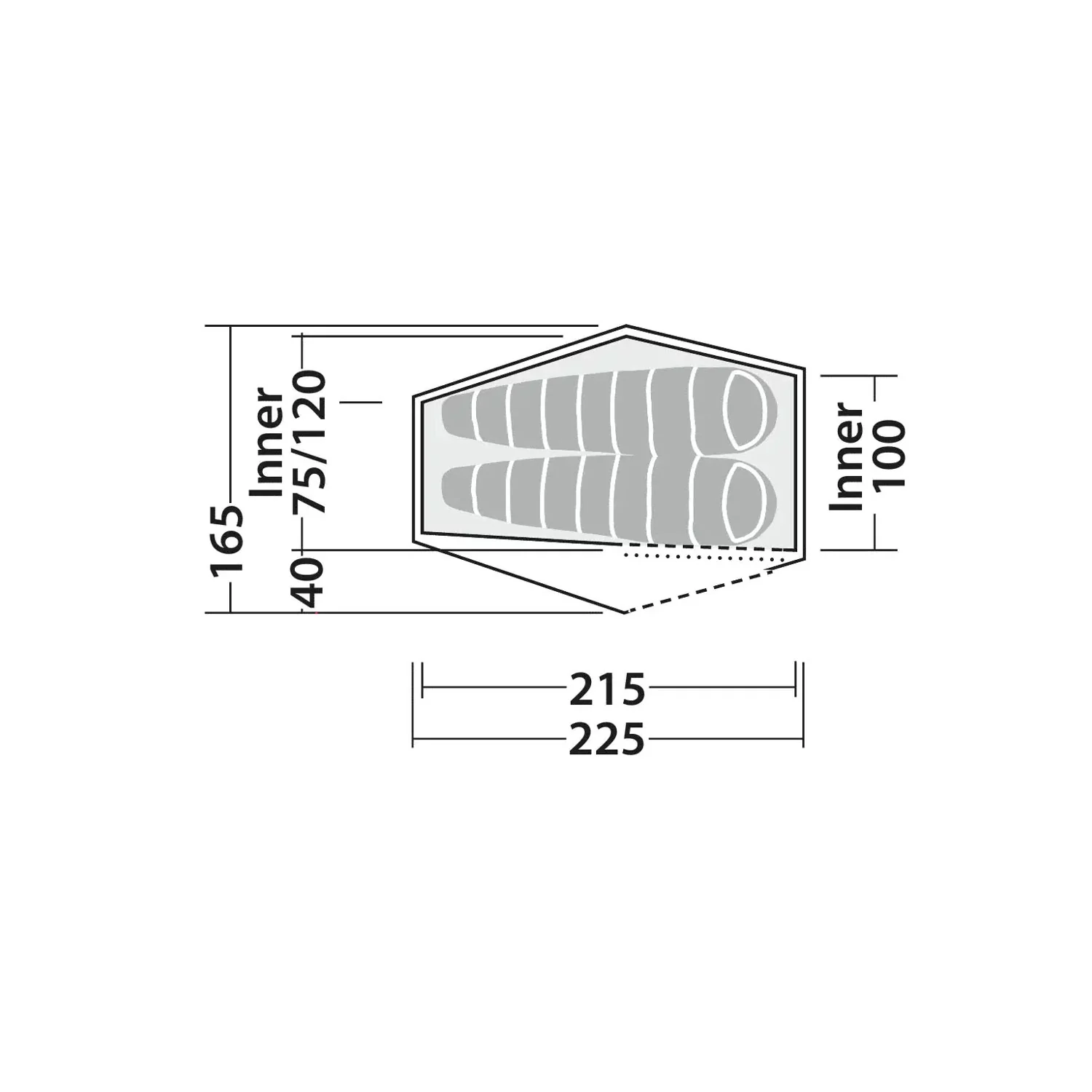 Robens Chaser 2 LW Lightweight 2-Person Tent - Image 2