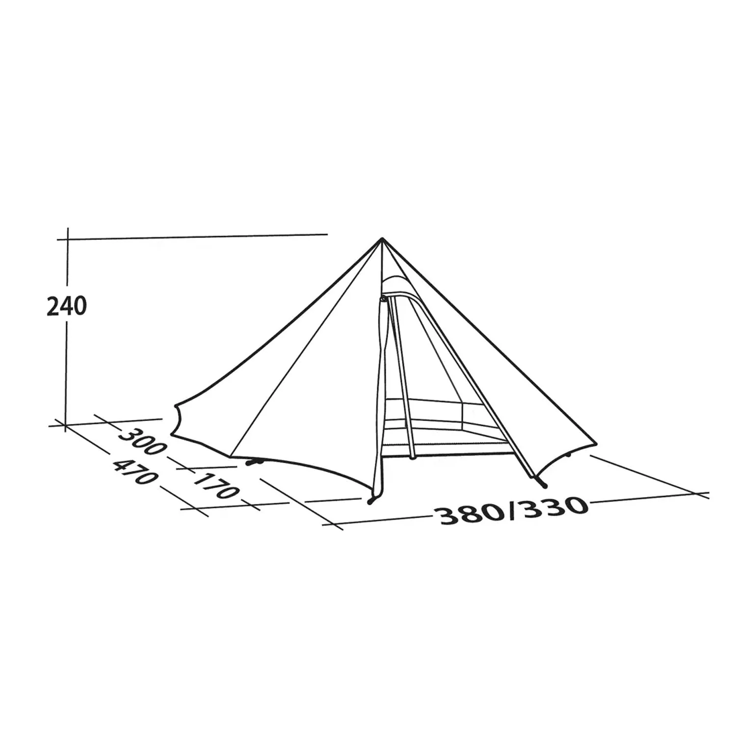 Robens Fairbanks Grande 7-Person Group Tipi Tent - Image 16