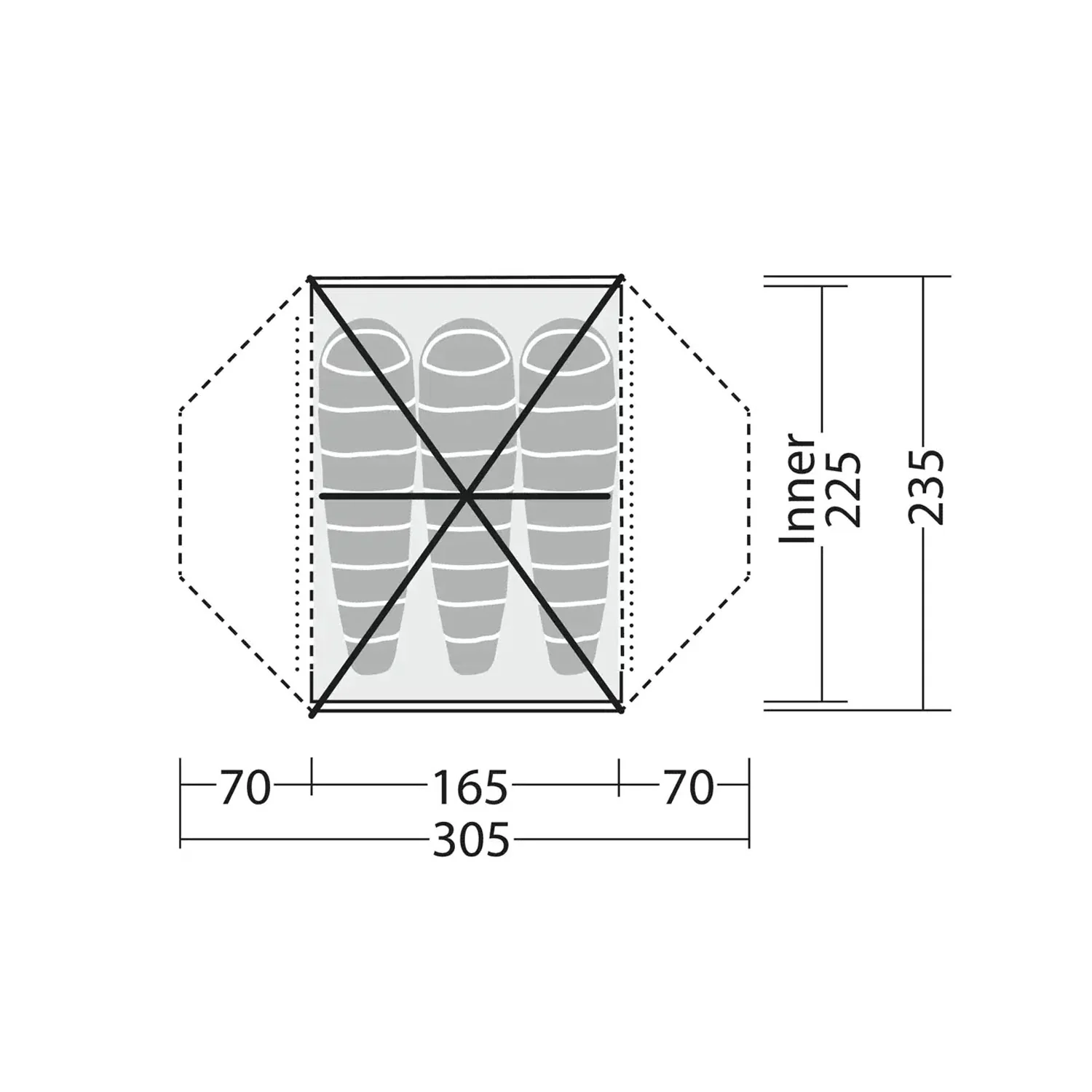 Robens Lodge 3 Exp 3-Person Tent - Image 2