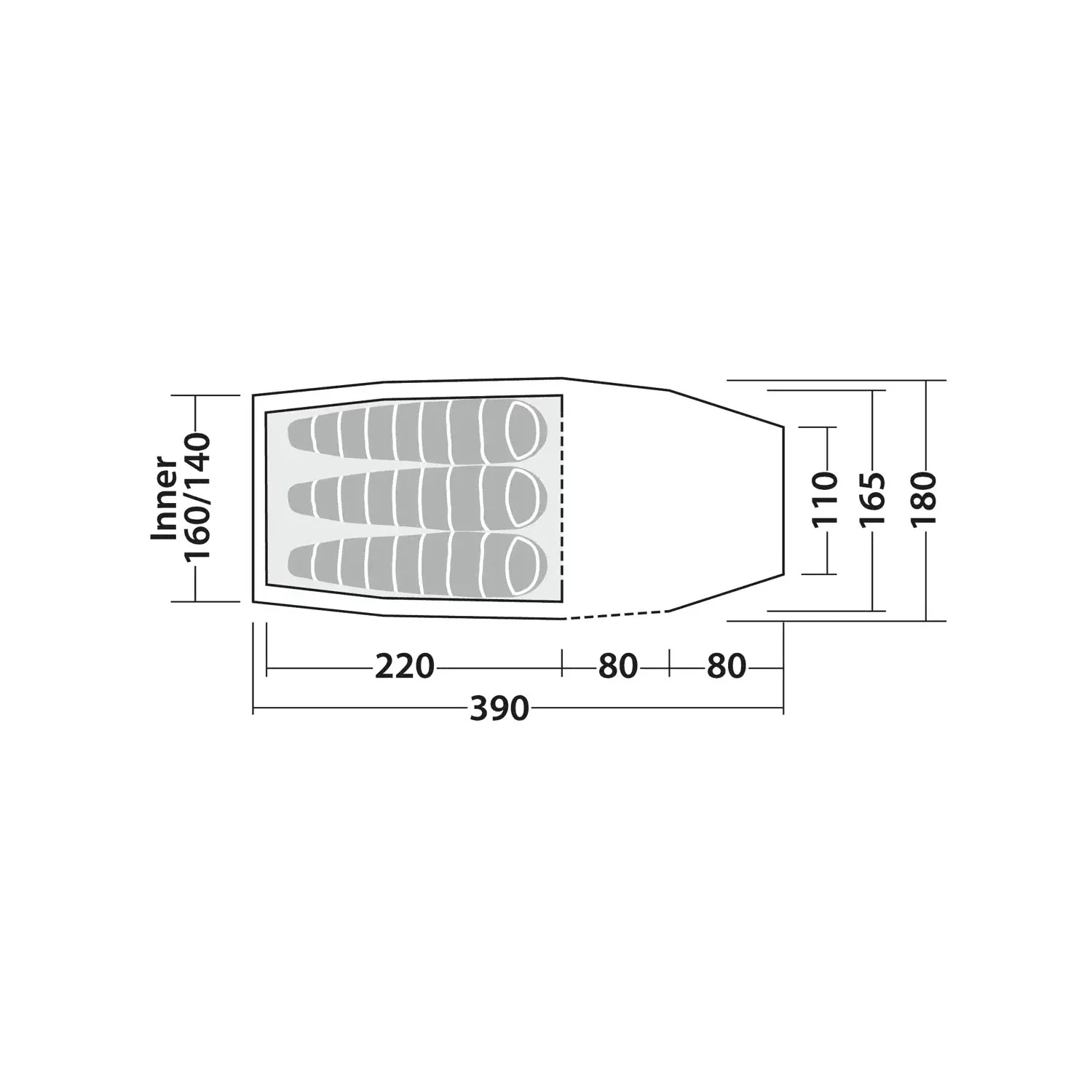 Robens Roamer 3 LW Lightweight 3-Person Tent - Image 2