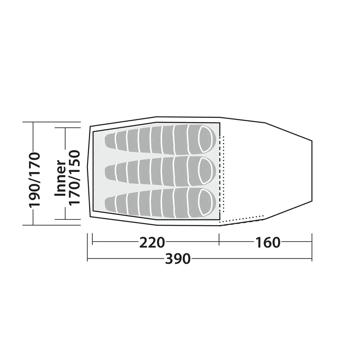 Robens Sage 3 Pro 3-Person Tent - Image 2