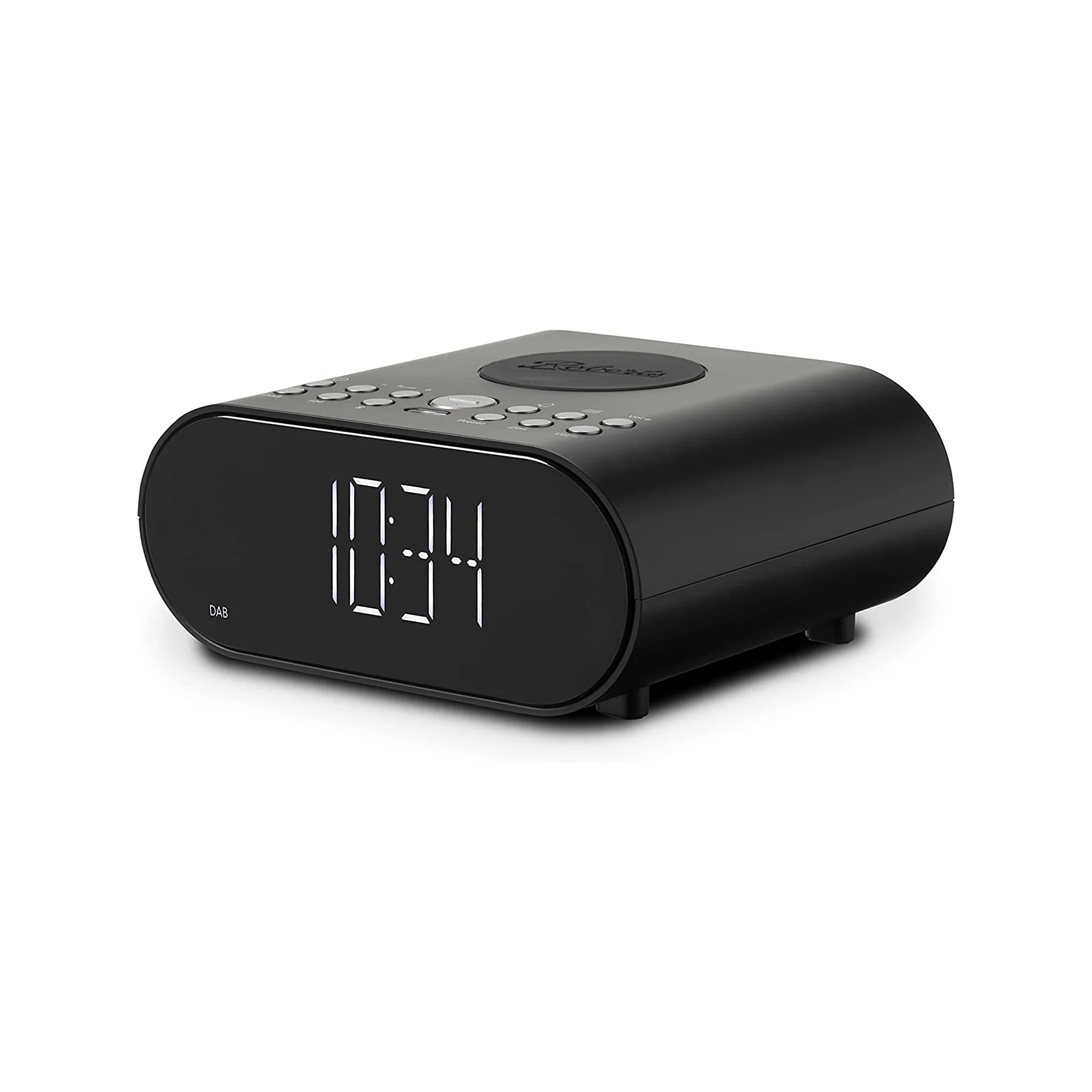 Roberts Ortus Charge DAB/DAB+/FM Alarm Clock Radio with Wireless Charging in Black - Image 2