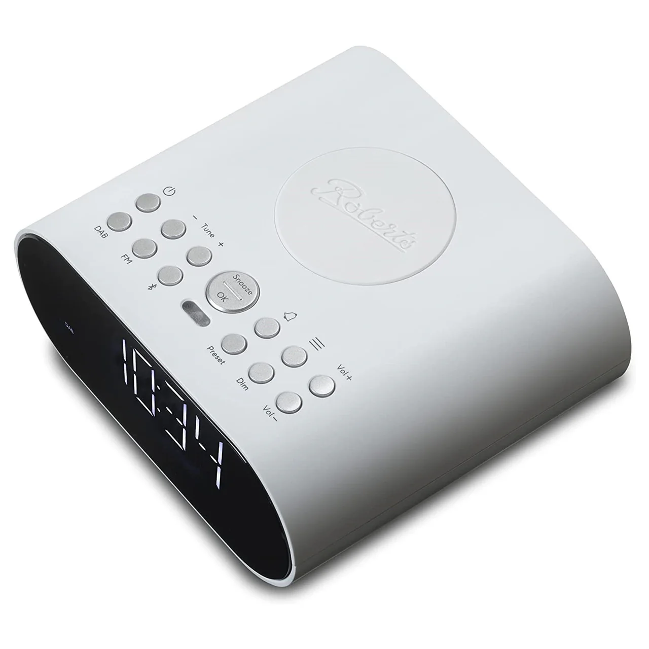 Roberts Ortus Charge DAB/DAB+/FM Alarm Clock Radio with Wireless Charging in White - Image 2