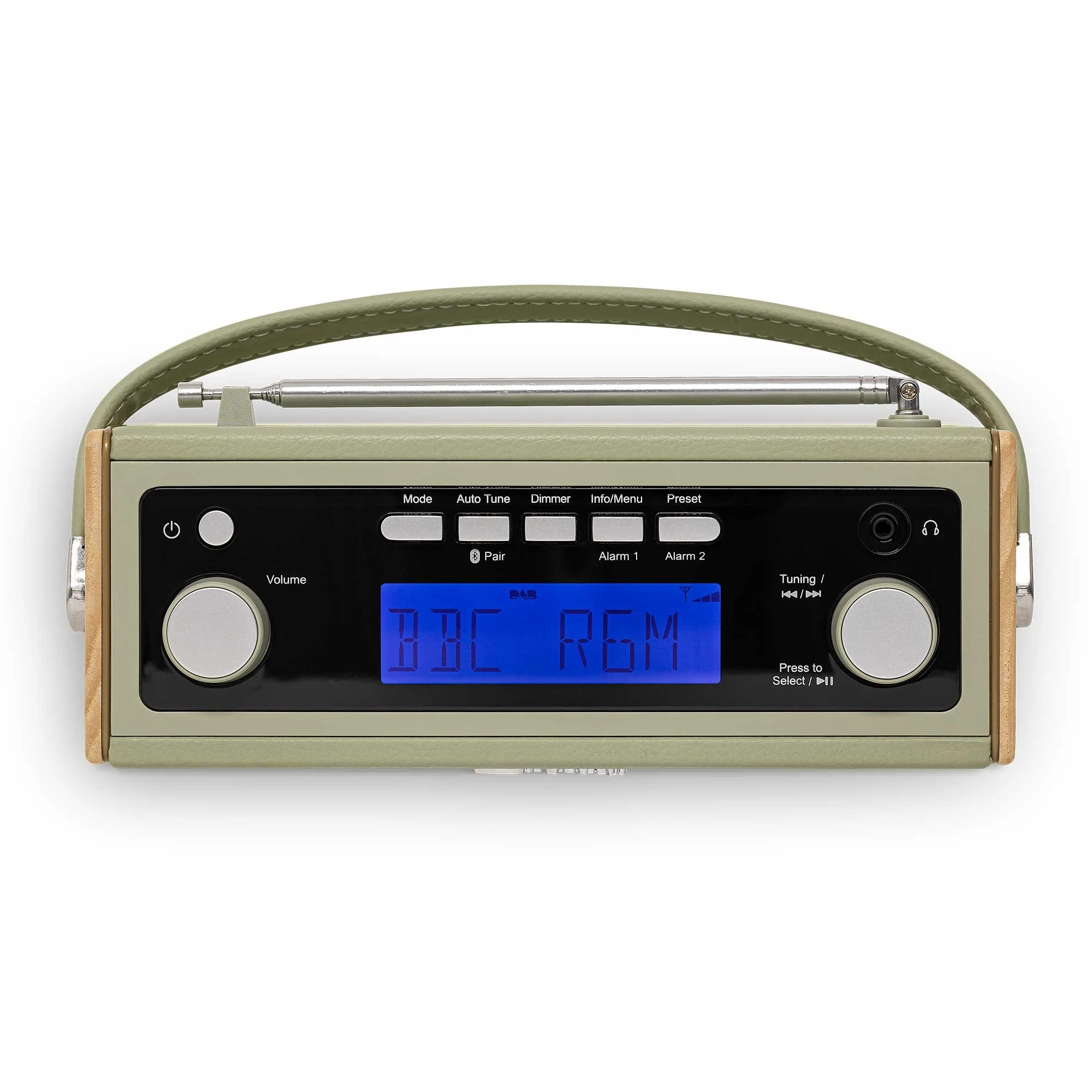 Roberts Rambler BT Stereo Portable DAB Radio & Bluetooth Speaker in Leaf Green - Image 4