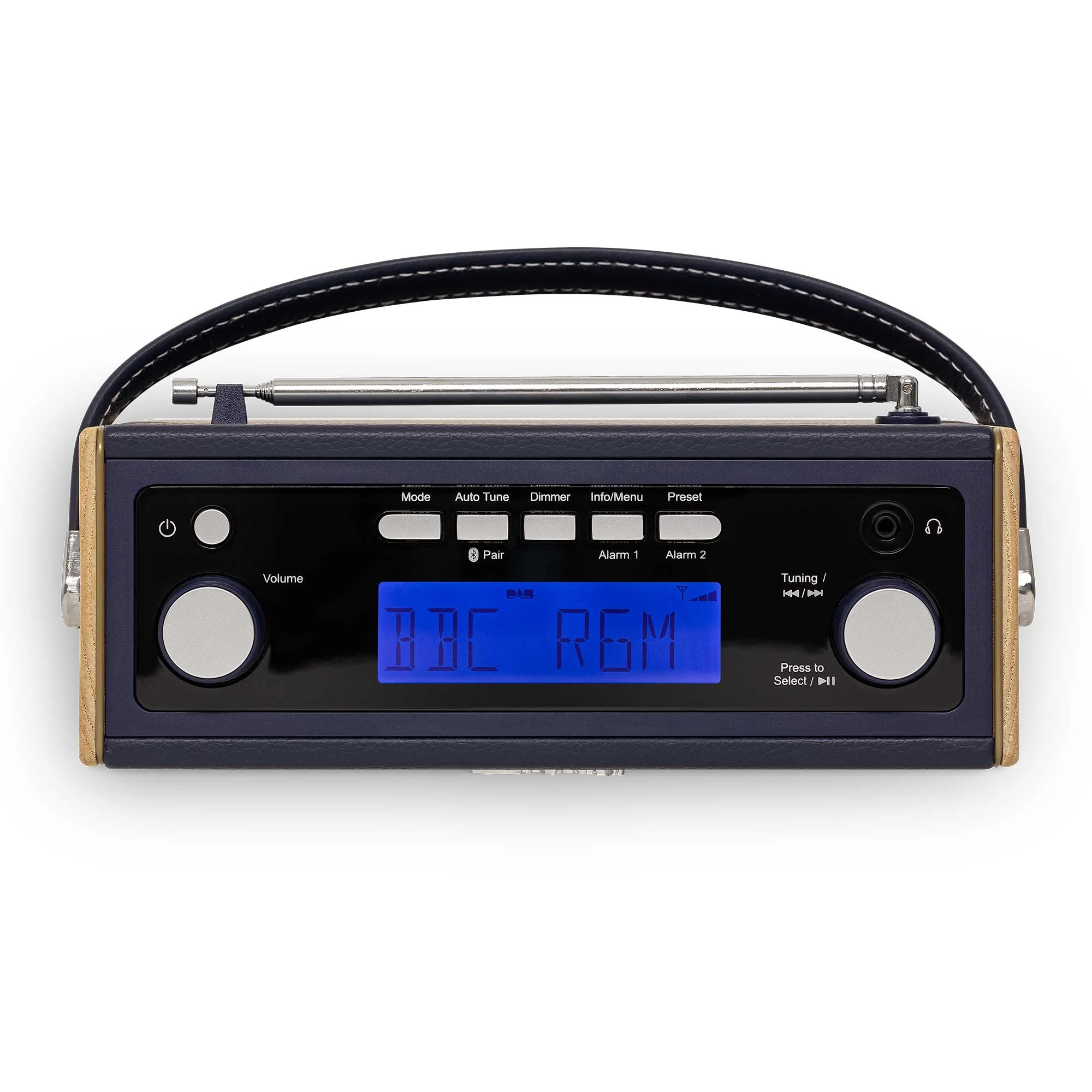 Roberts Rambler BT Stereo Portable DAB Radio & Bluetooth Speaker in Navy Blue - Image 4