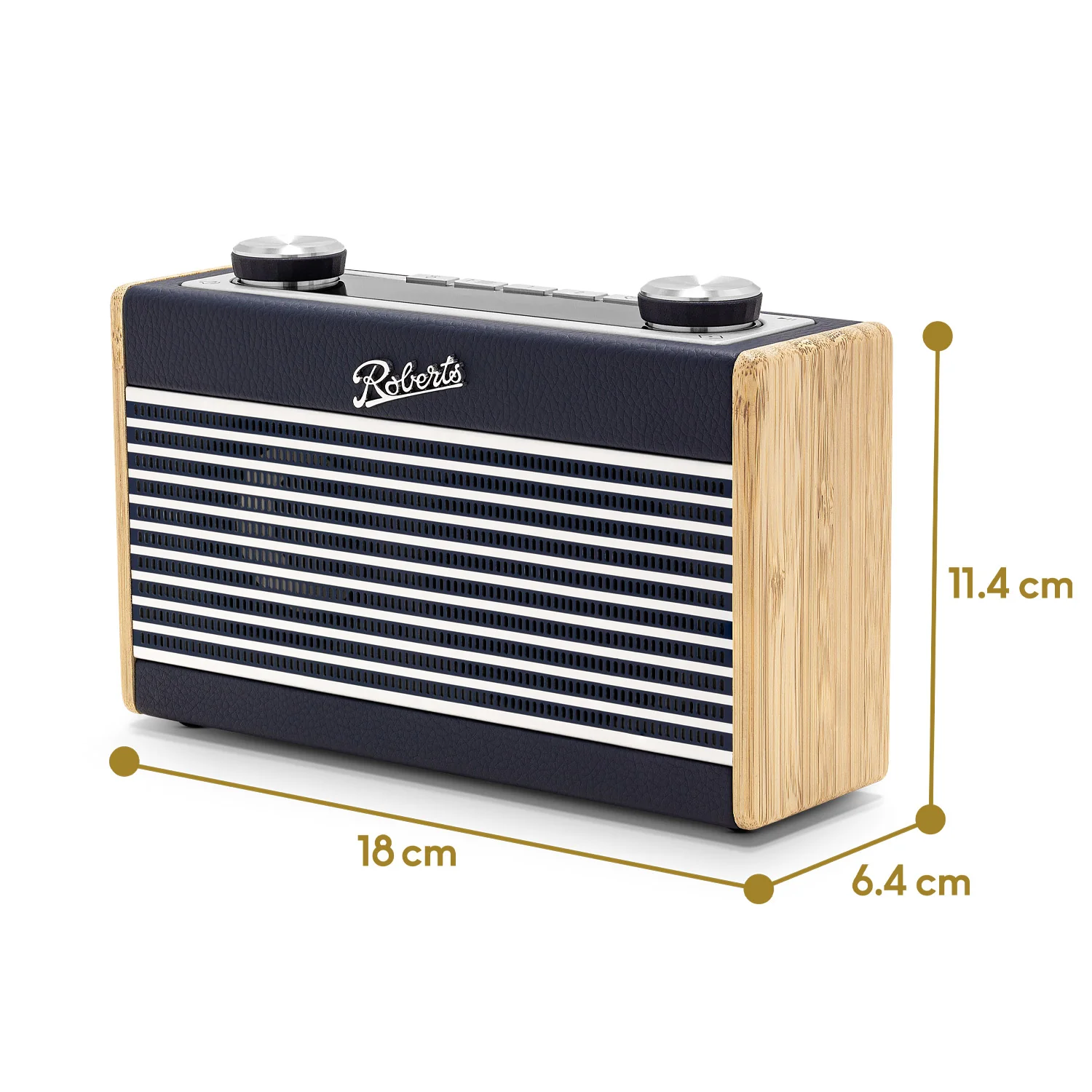 Roberts Rambler Uno DAB/DAB+/FM Bluetooth Digital Radio in Navy Blue - Image 6