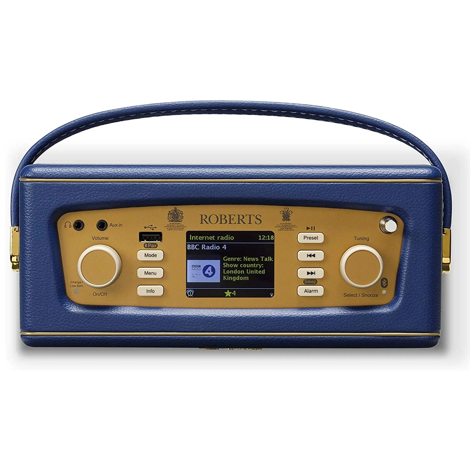 Roberts Revival iStream 3L DAB+/FM Internet Smart Radio with Bluetooth in Midnight Blue - Image 4