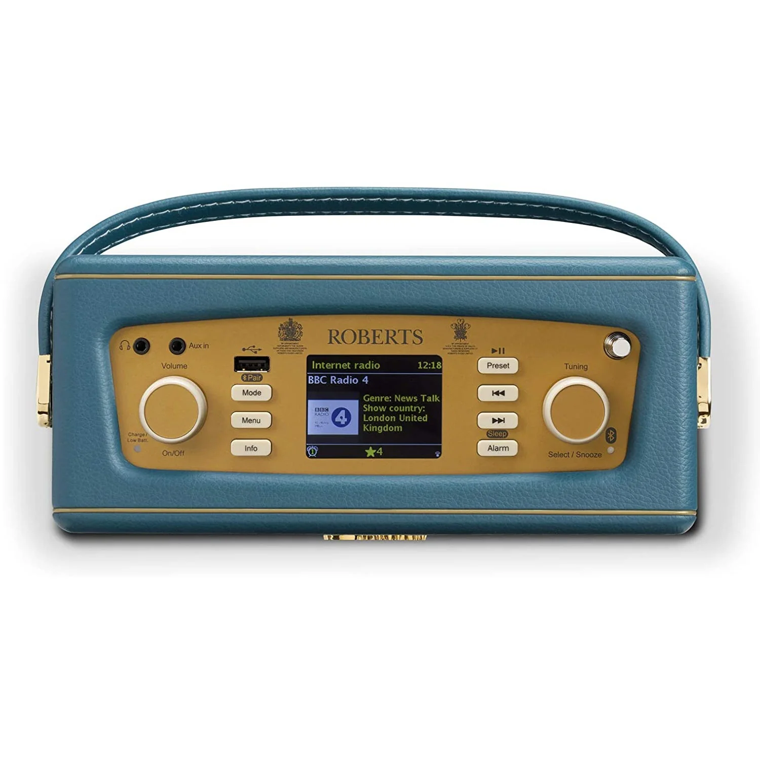 Roberts Revival iStream 3L DAB+/FM Internet Smart Radio with Bluetooth in Teal Blue - Image 4