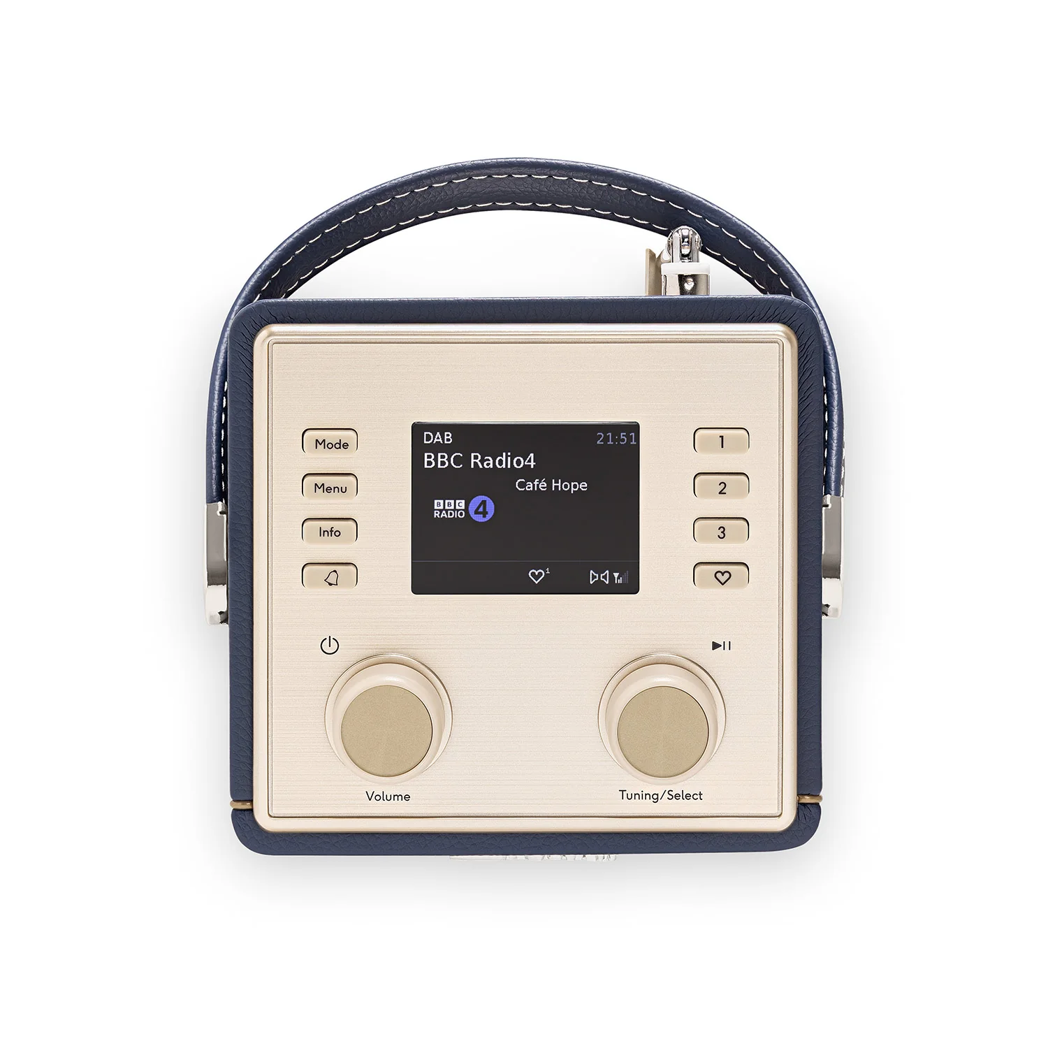 Roberts Revival Mini2 Portable DAB+/FM Radio in Midnight Blue - Image 3