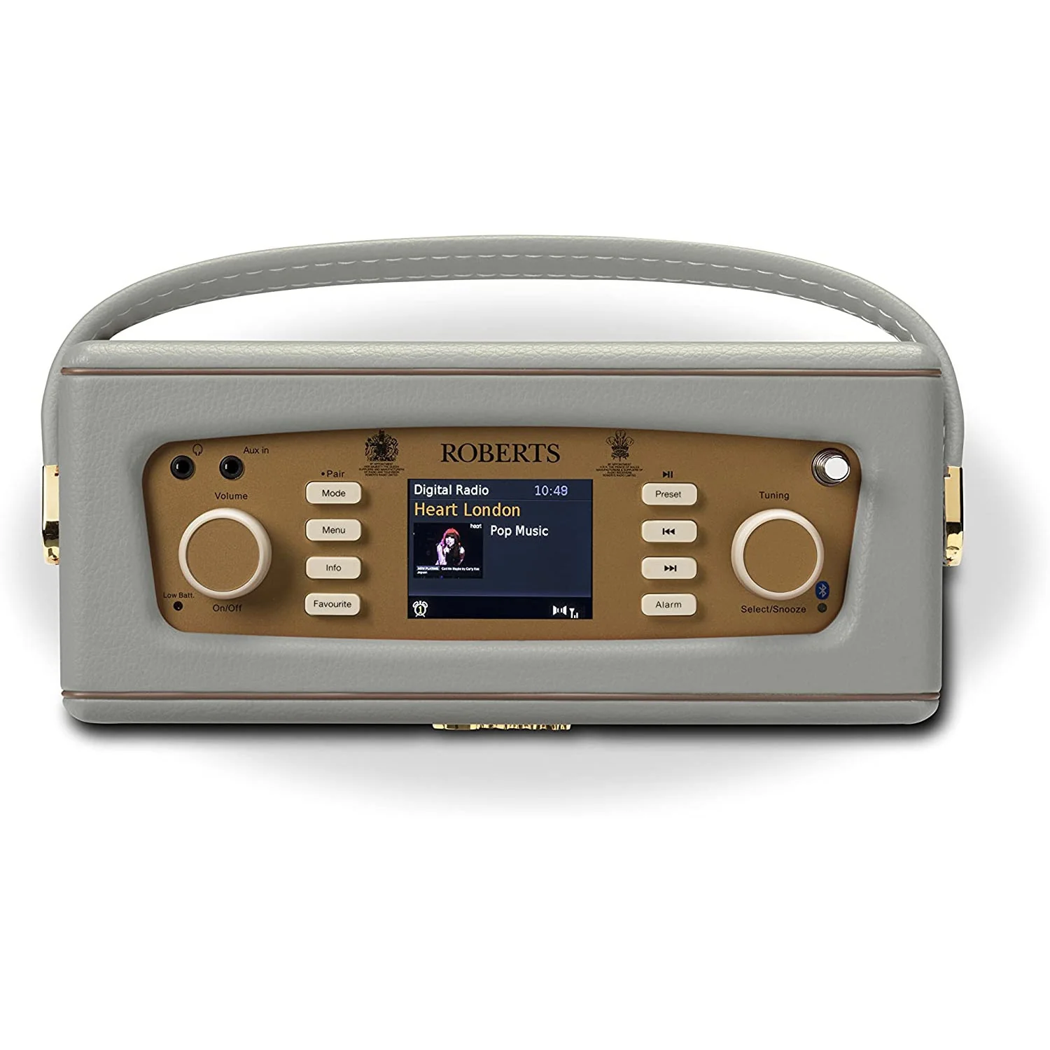 Roberts Revival RD70 DAB/FM Radio with Bluetooth in Dove Grey - Image 3