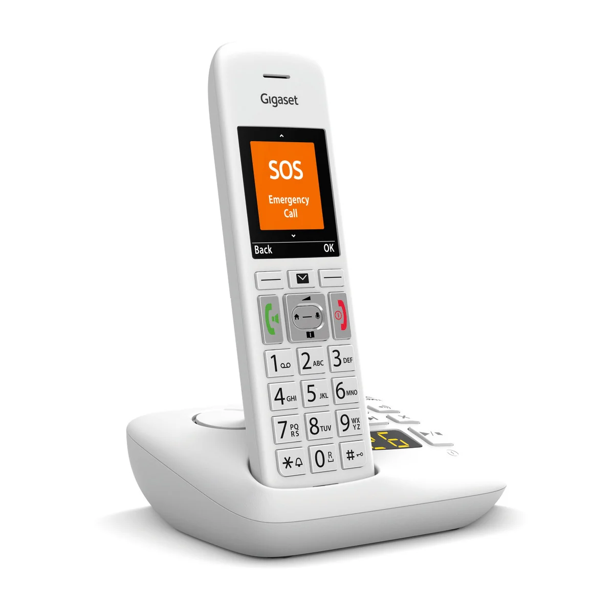 Gigaset Premium E390A Cordless Phone, Five Handsets with Big Buttons - Image 2
