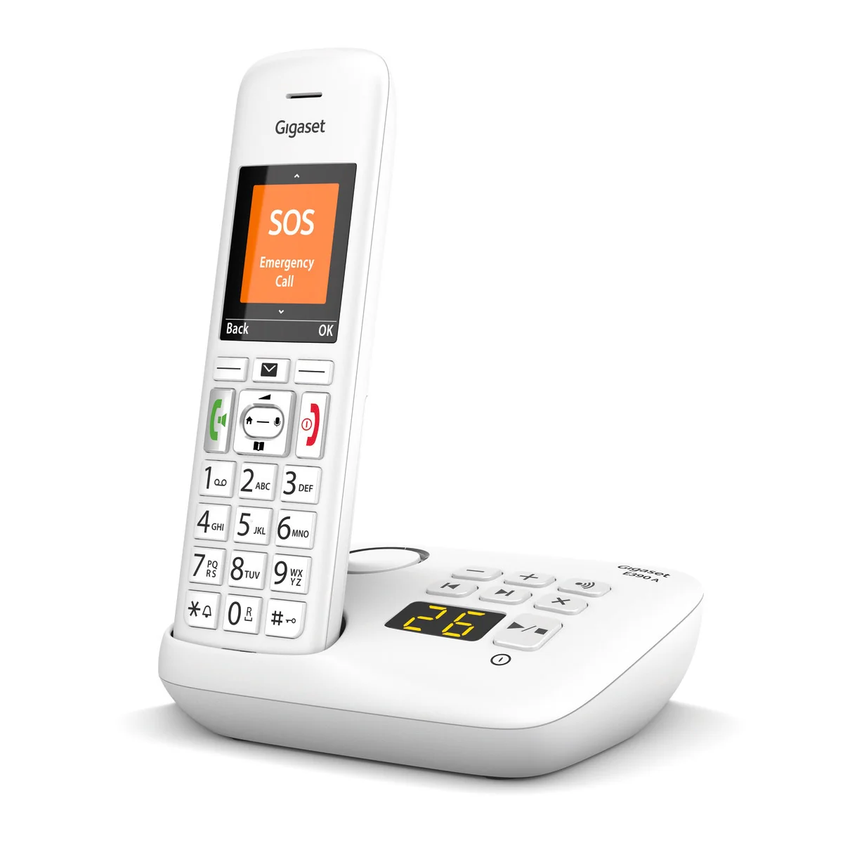 Gigaset Premium E390A Cordless Phone, Five Handsets with Big Buttons - Image 6