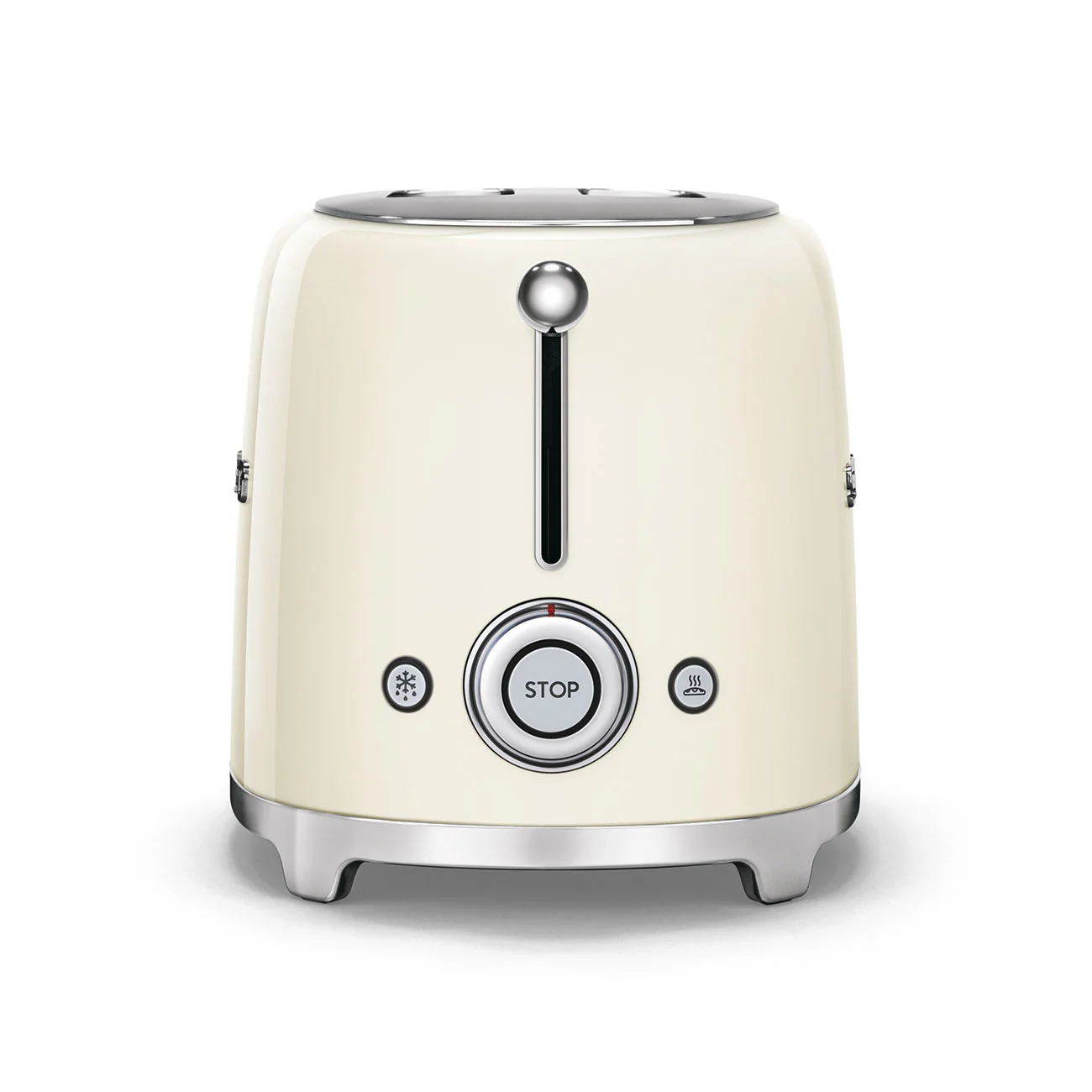 Smeg 2-Slice Toaster & Mini Kettle Set in Cream - Image 4