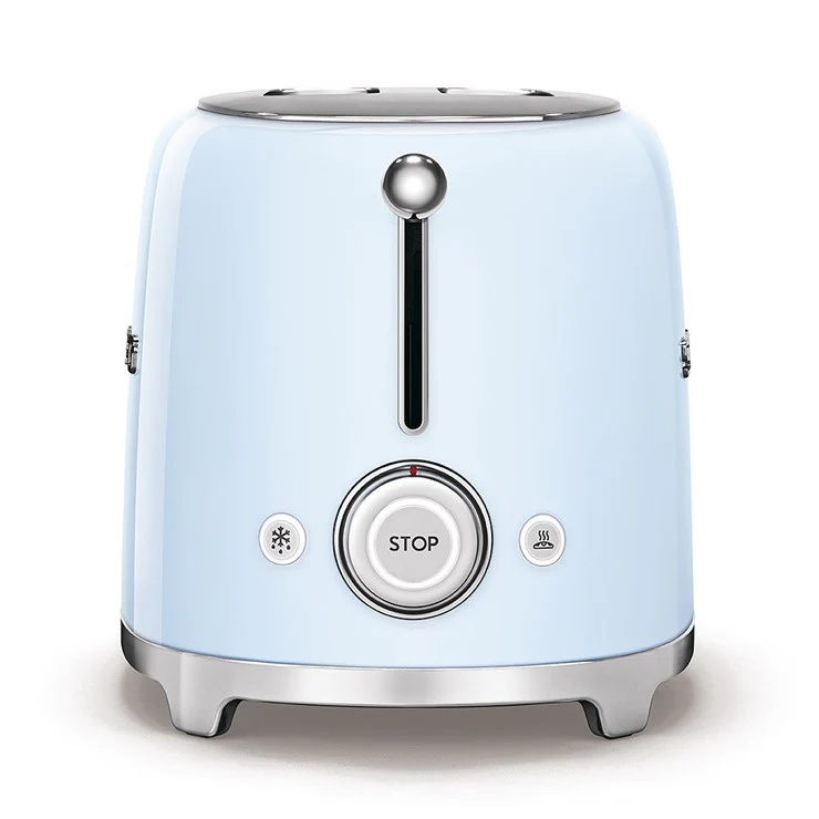 Smeg 2-Slice Toaster & Mini Kettle Set in Pastel Blue - Image 8