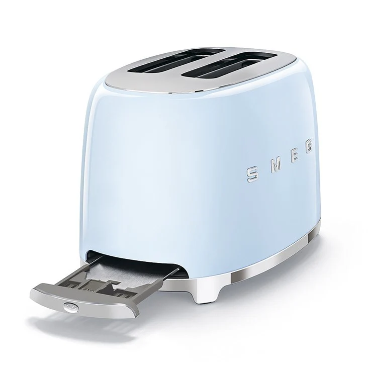Smeg 2-Slice Toaster & Mini Kettle Set in Pastel Blue - Image 9