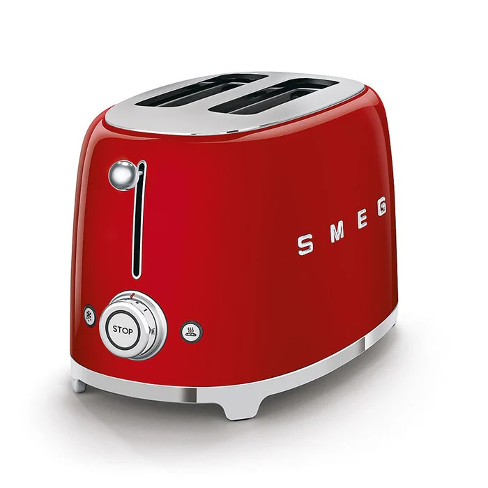 Smeg 2-Slice Toaster & Mini Kettle Set in Red - Image 7