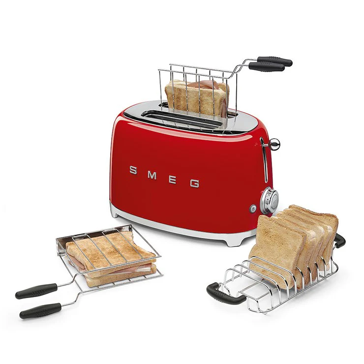 Smeg 2-Slice Toaster & Mini Kettle Set in Red - Image 9