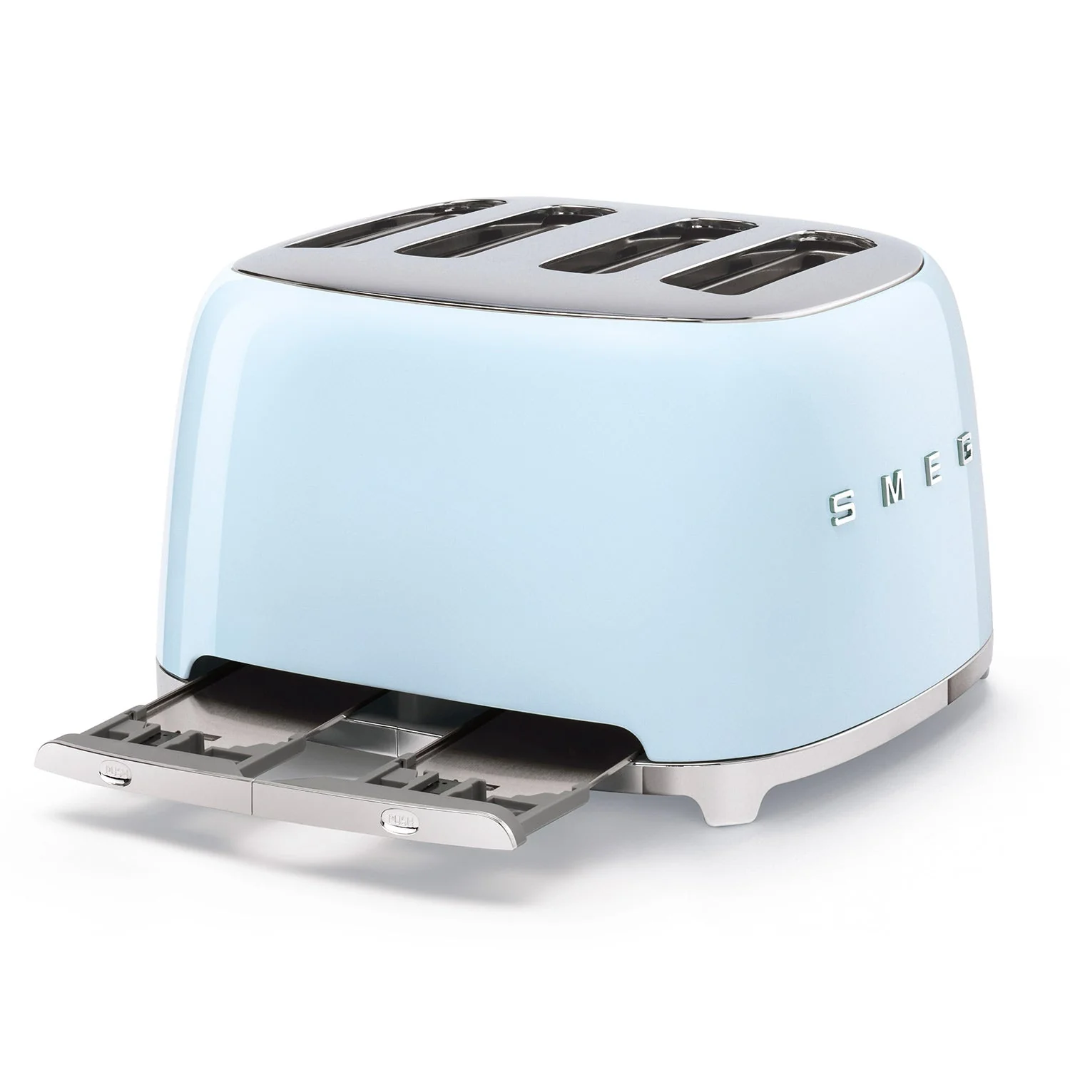 Smeg 4-Slice Toaster & KLF03 Kettle Set in Pastel Blue - Image 7