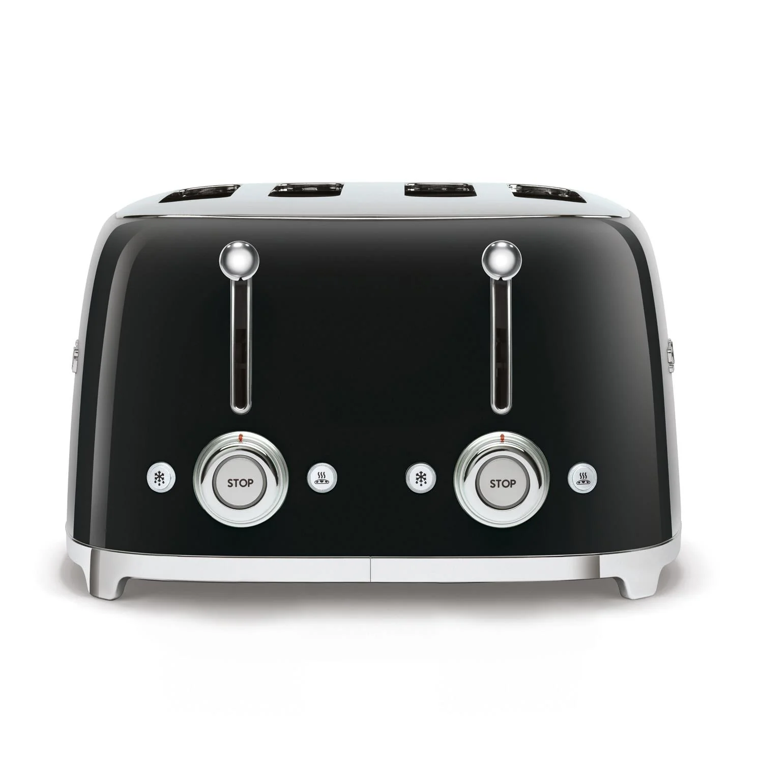 Smeg 50s Retro-Style 4 Slice Toaster in Black - Image 2